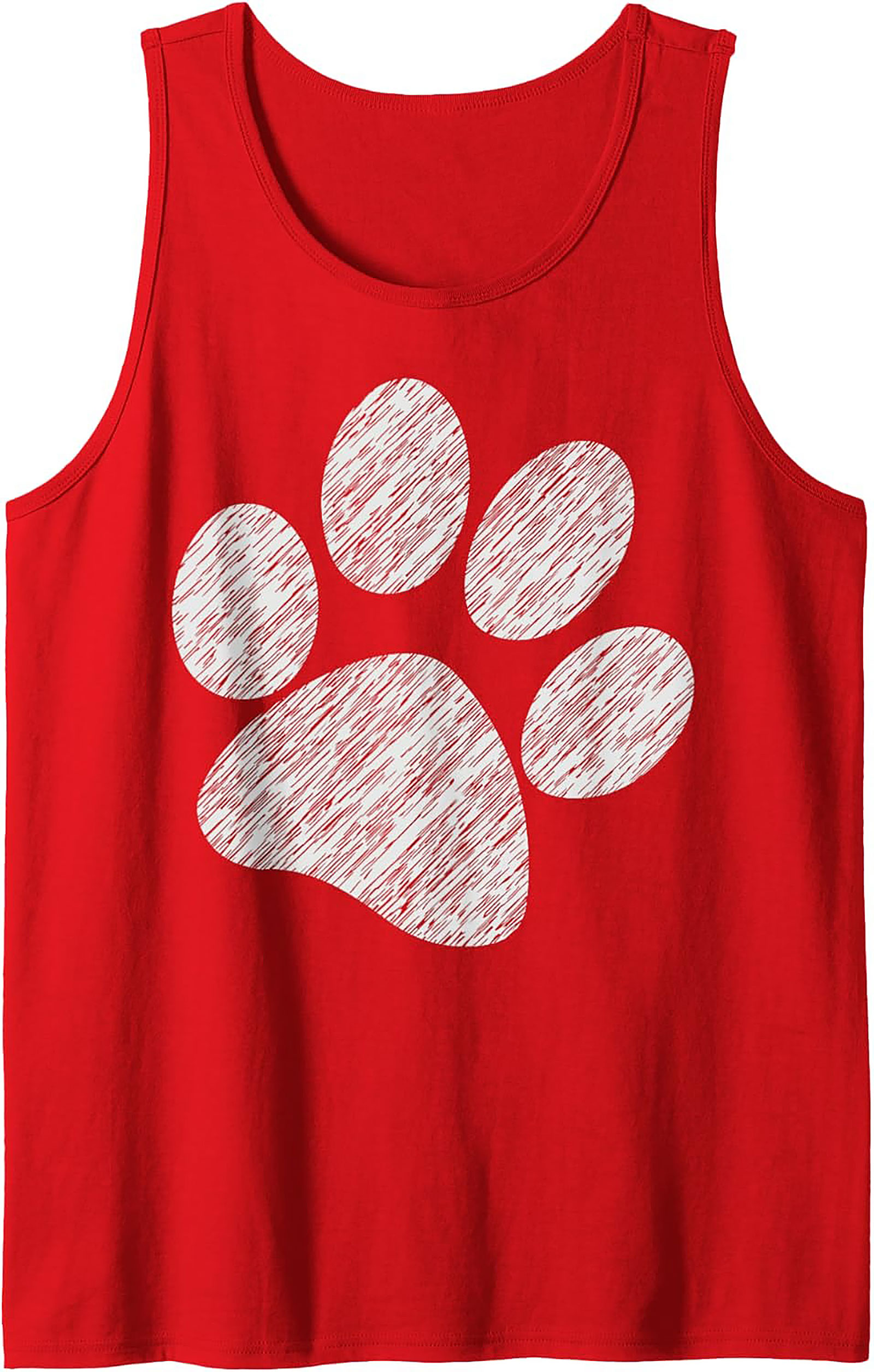 Sketchy Paw Print Graphic Tank Top | The Ultimate Pet Lover Unisex Sleeveless Shirt