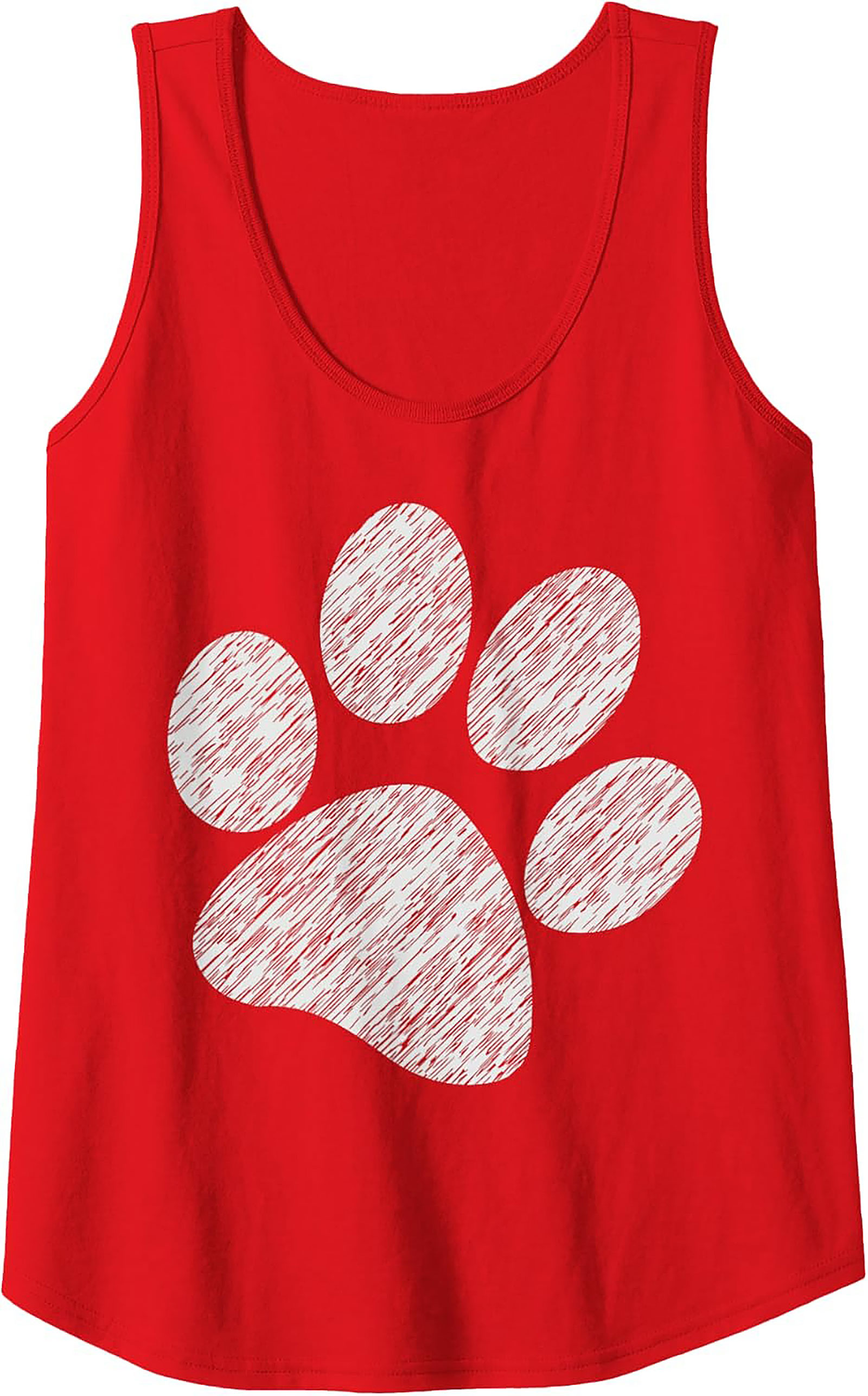 Sketchy Paw Print Graphic Tank Top | The Ultimate Pet Lover Unisex Sleeveless Shirt