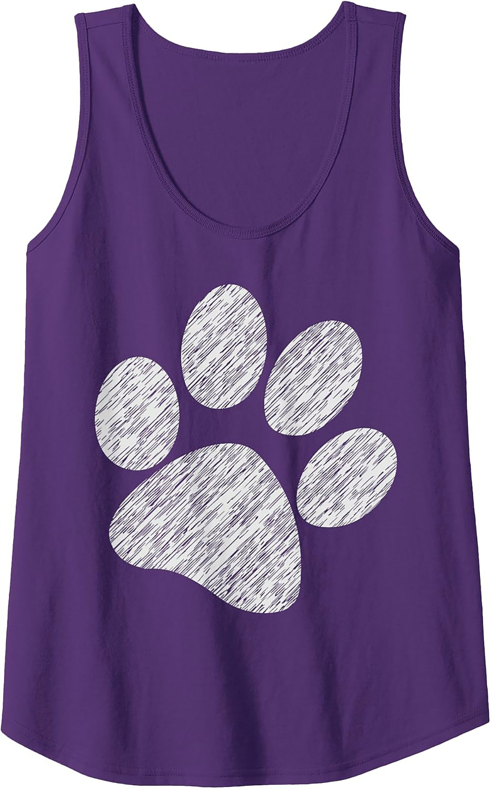 Sketchy Paw Print Graphic Tank Top | The Ultimate Pet Lover Unisex Sleeveless Shirt