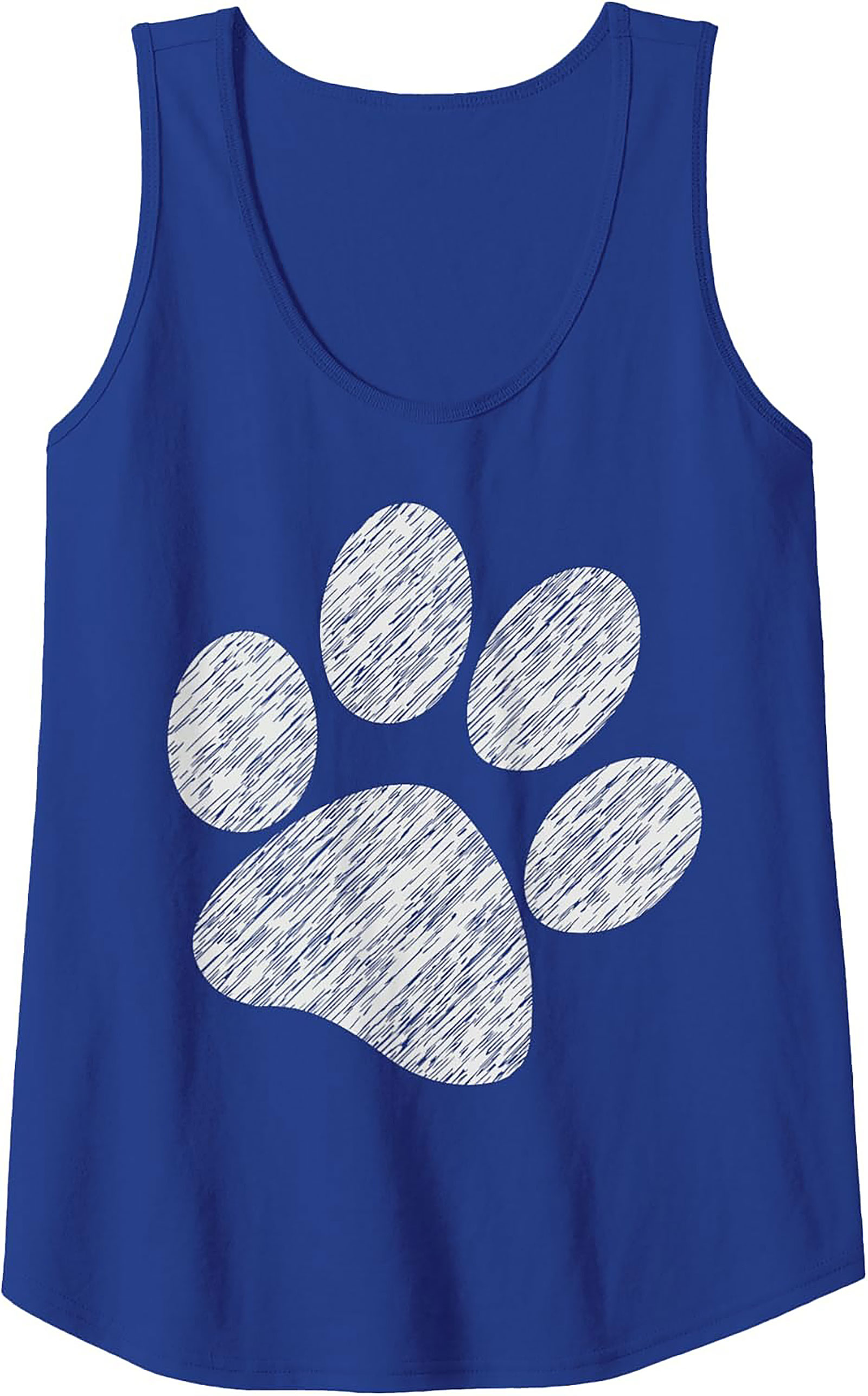 Sketchy Paw Print Graphic Tank Top | The Ultimate Pet Lover Unisex Sleeveless Shirt