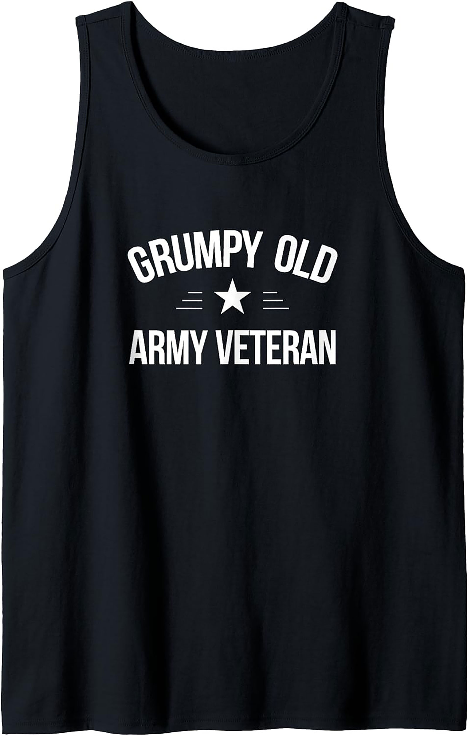 Grumpy Old Army Veteran Graphic Tank | Sleeveless Shirt Gift