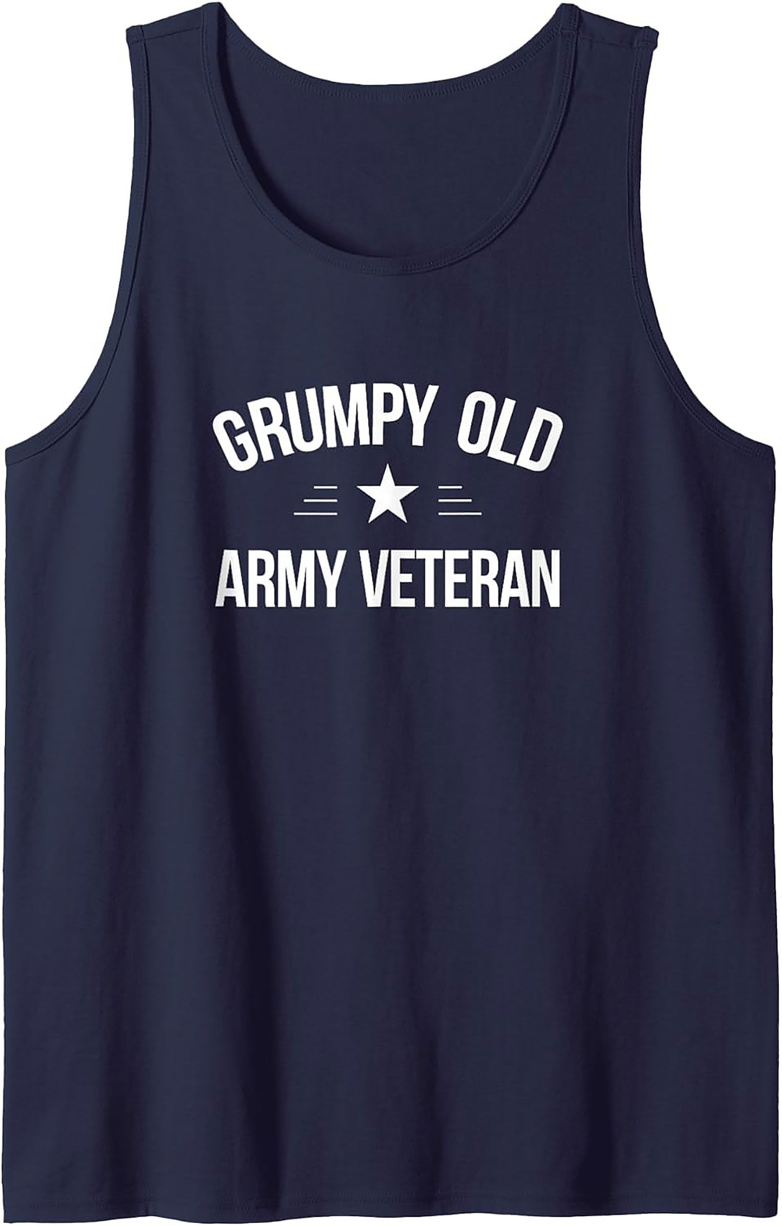 Grumpy Old Army Veteran Graphic Tank | Sleeveless Shirt Gift