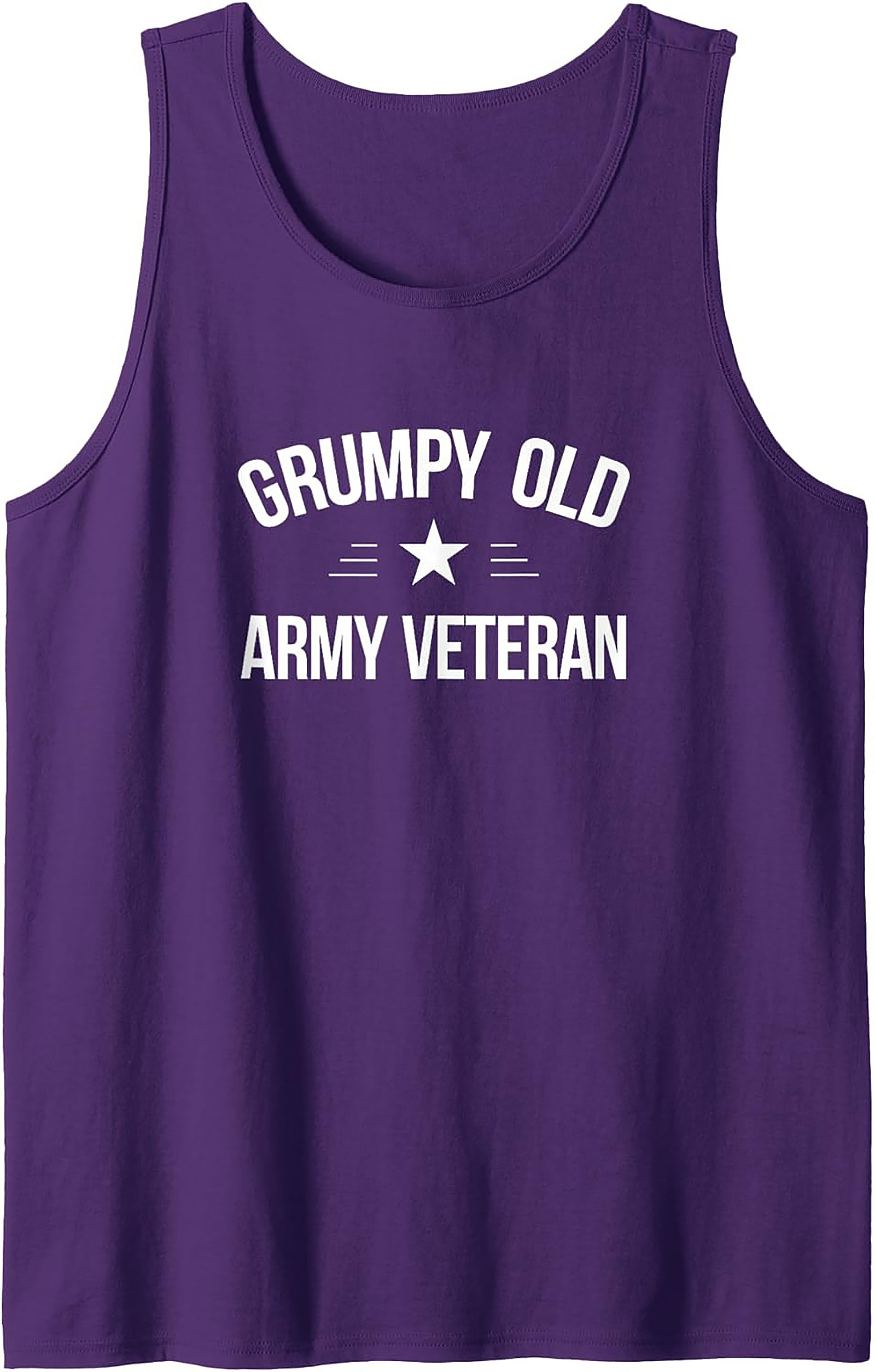Grumpy Old Army Veteran Graphic Tank | Sleeveless Shirt Gift