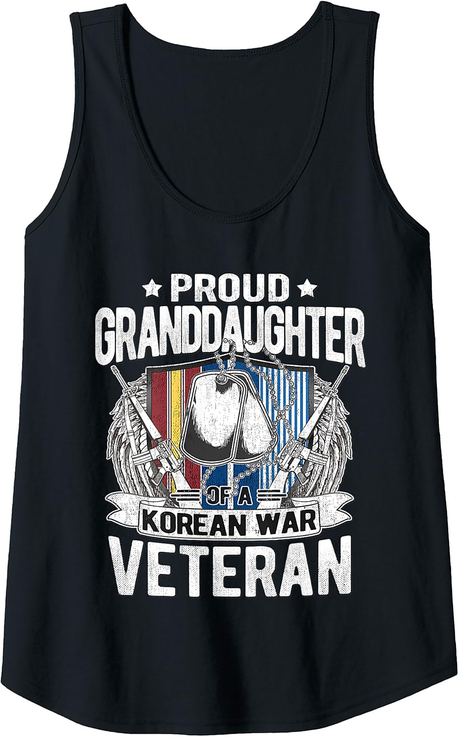 Proud Korean War Veteran Granddaughter Tank Top Gift