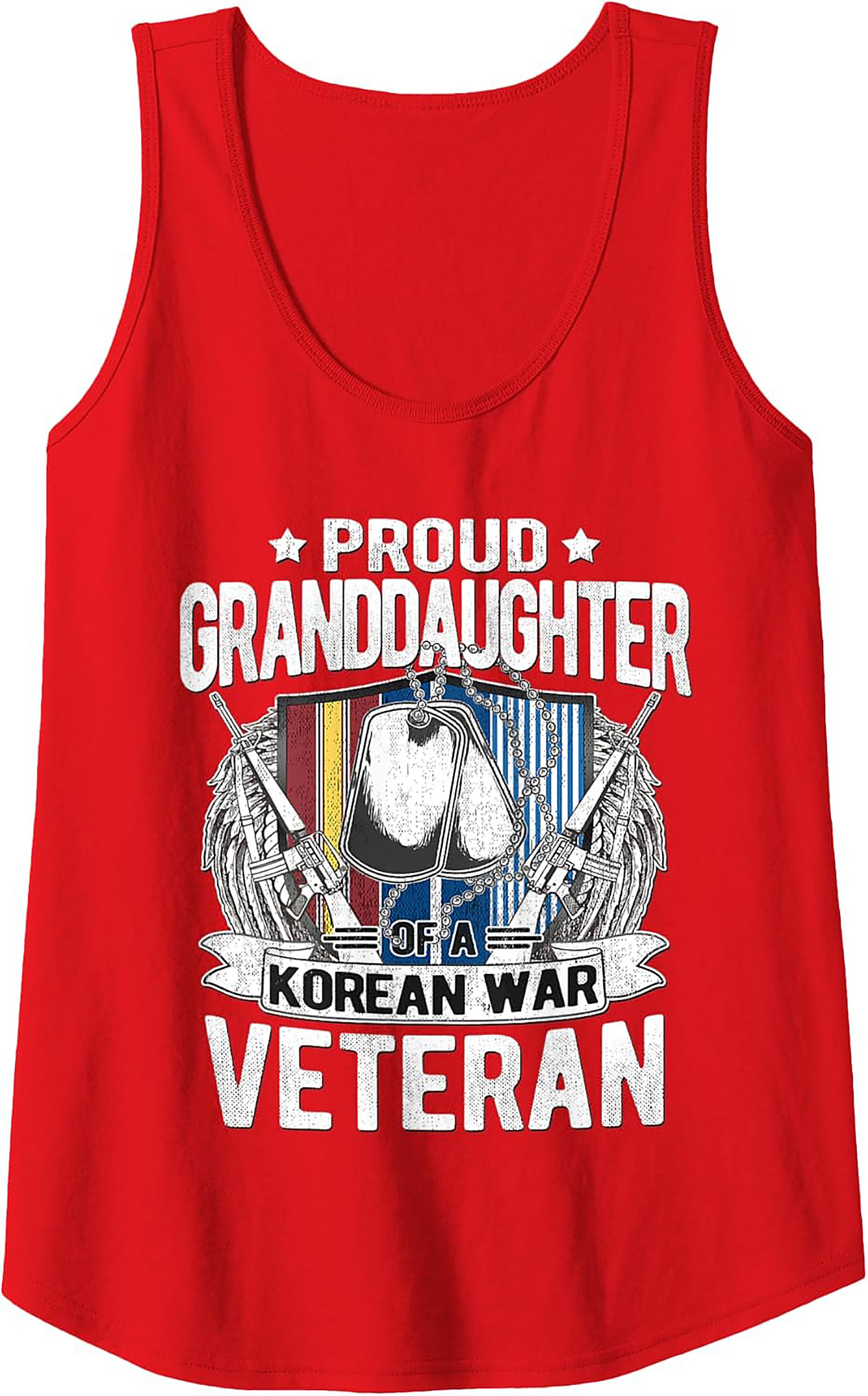 Proud Korean War Veteran Granddaughter Tank Top Gift