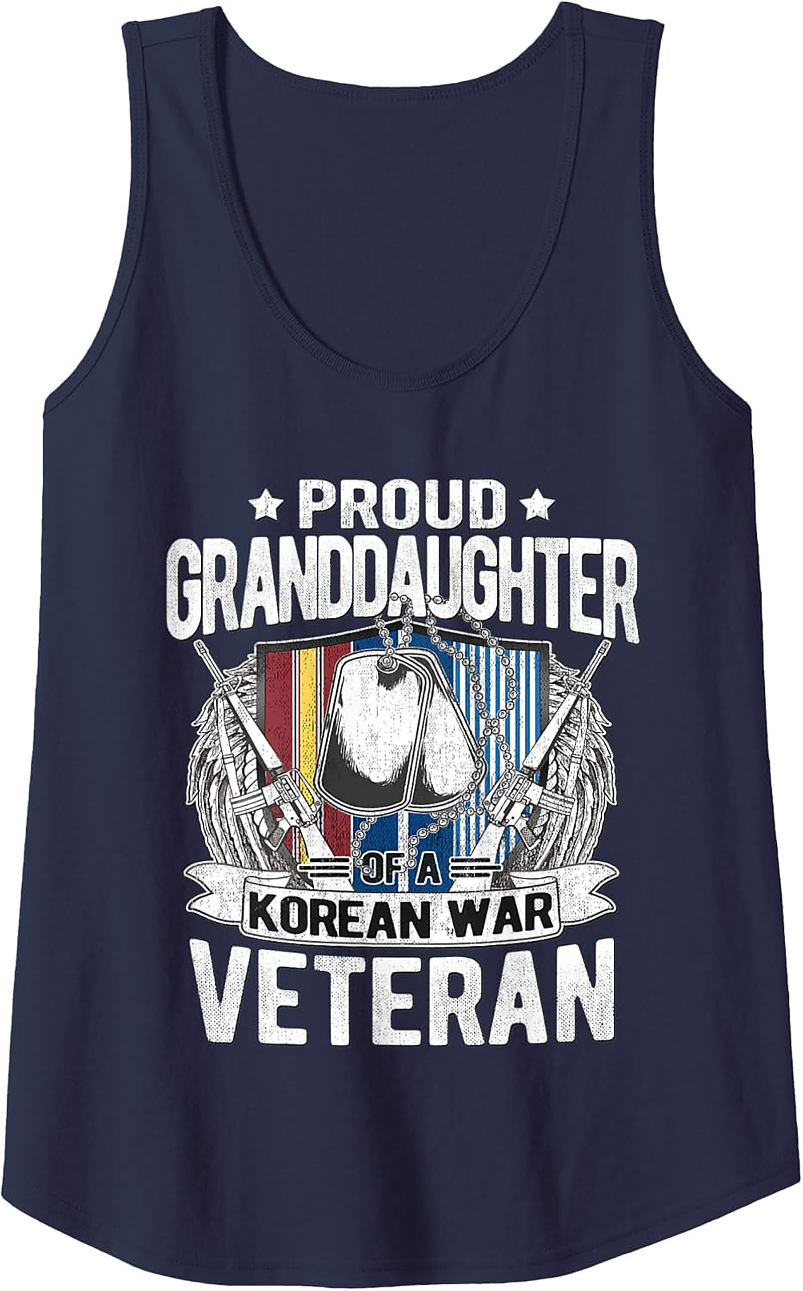 Proud Korean War Veteran Granddaughter Tank Top Gift