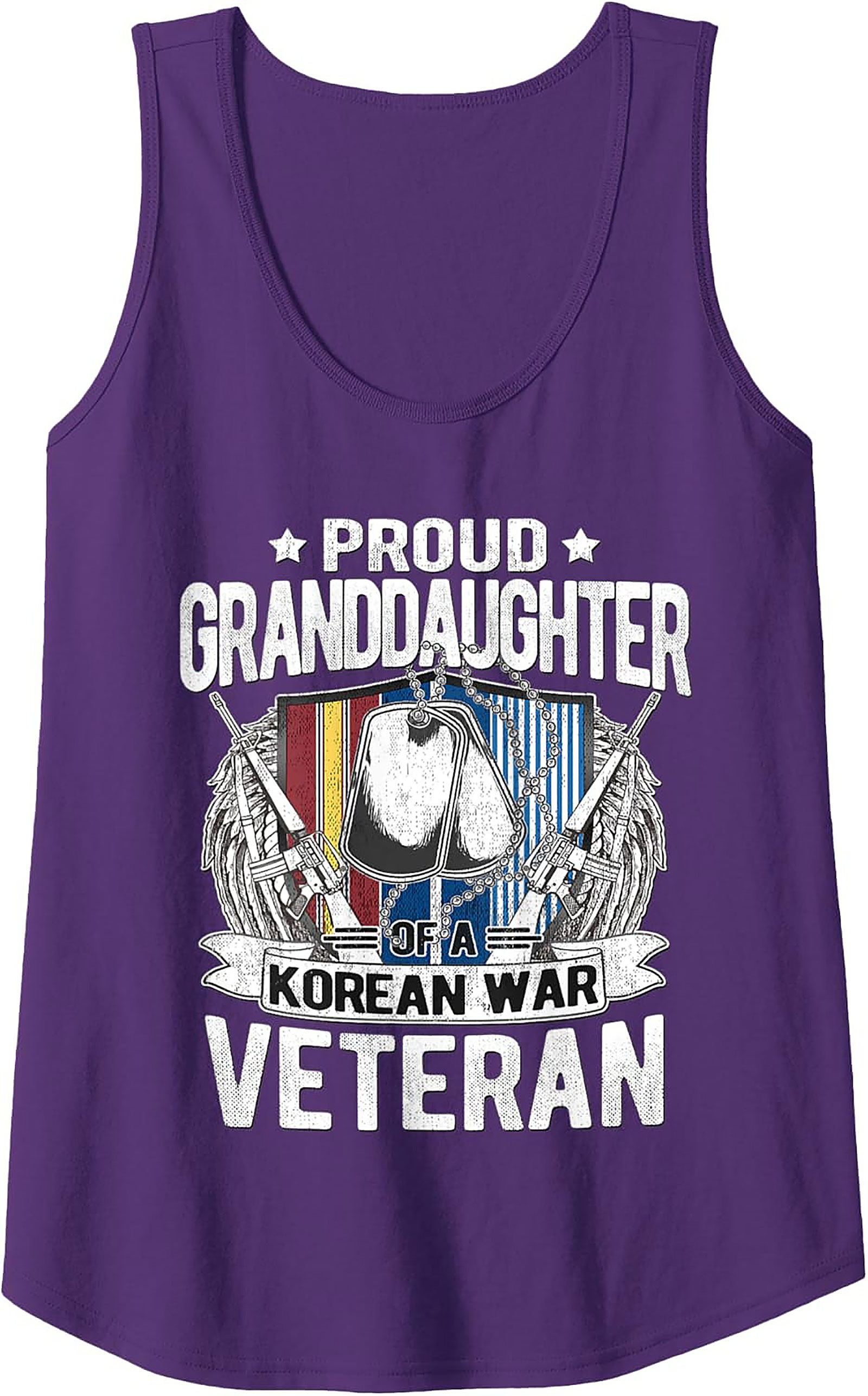 Proud Korean War Veteran Granddaughter Tank Top Gift