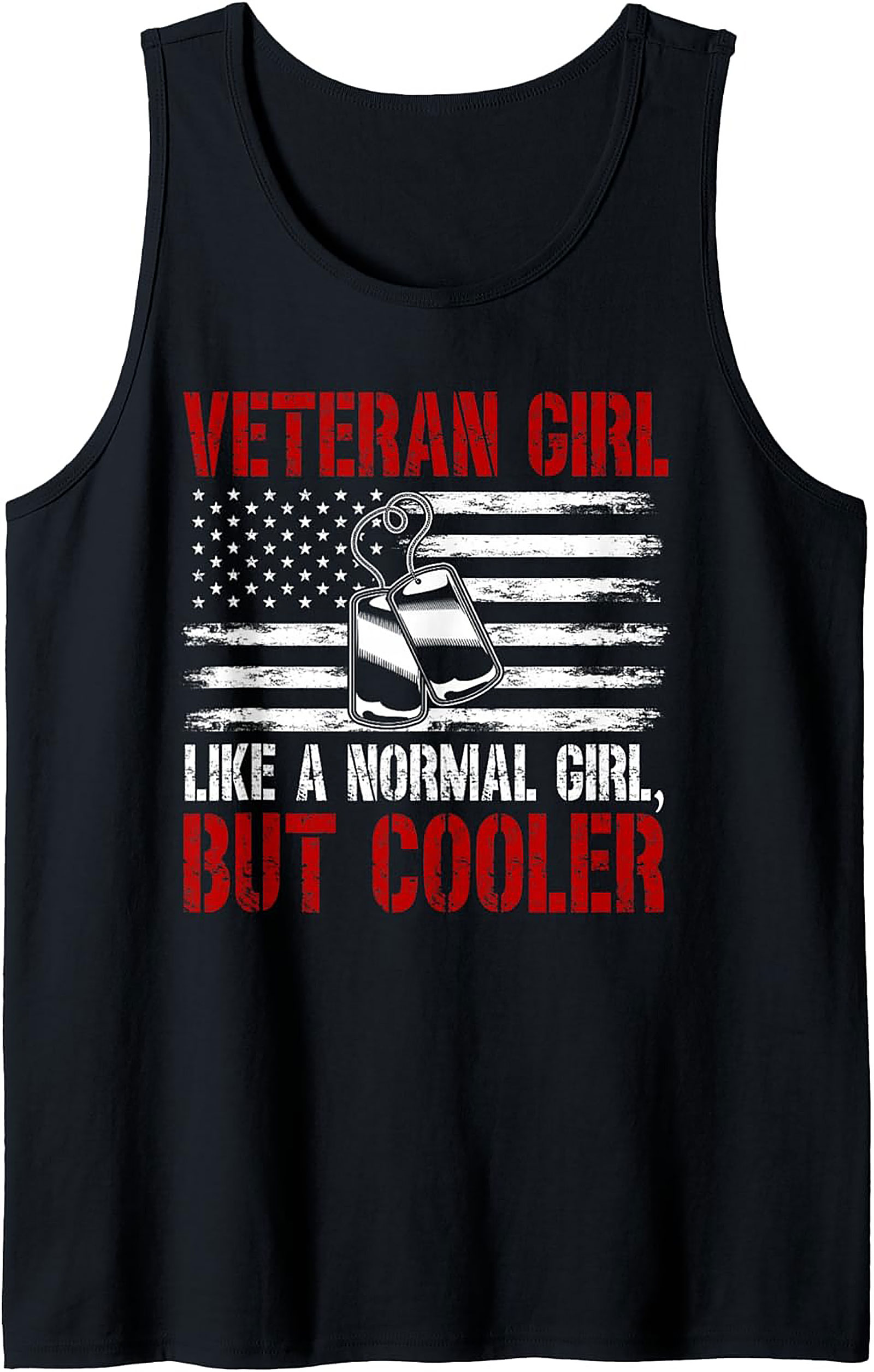 Veteran Girl But Cooler Graphic Tank | Military Sleeveless Shirt