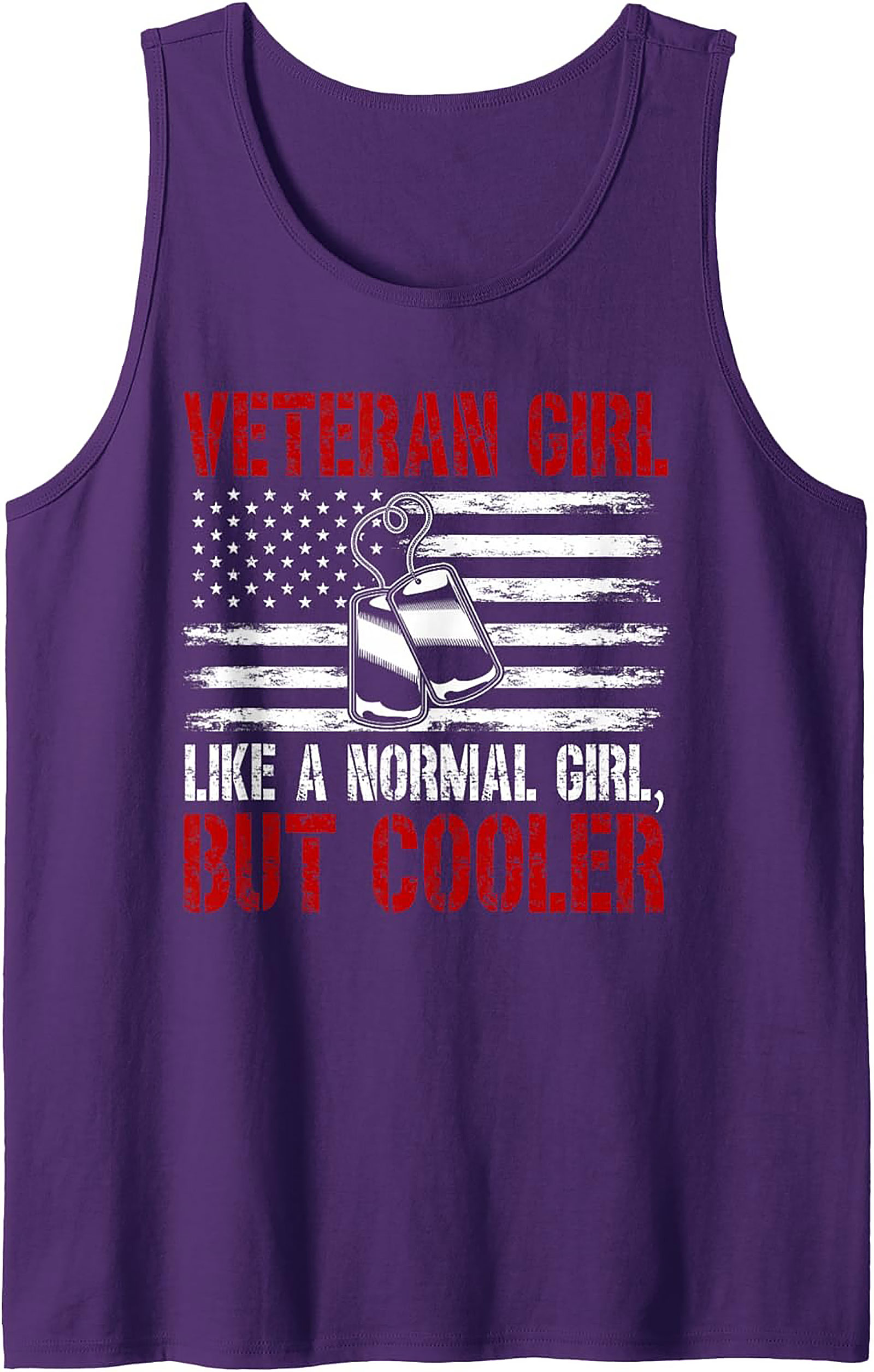 Veteran Girl But Cooler Graphic Tank | Military Sleeveless Shirt