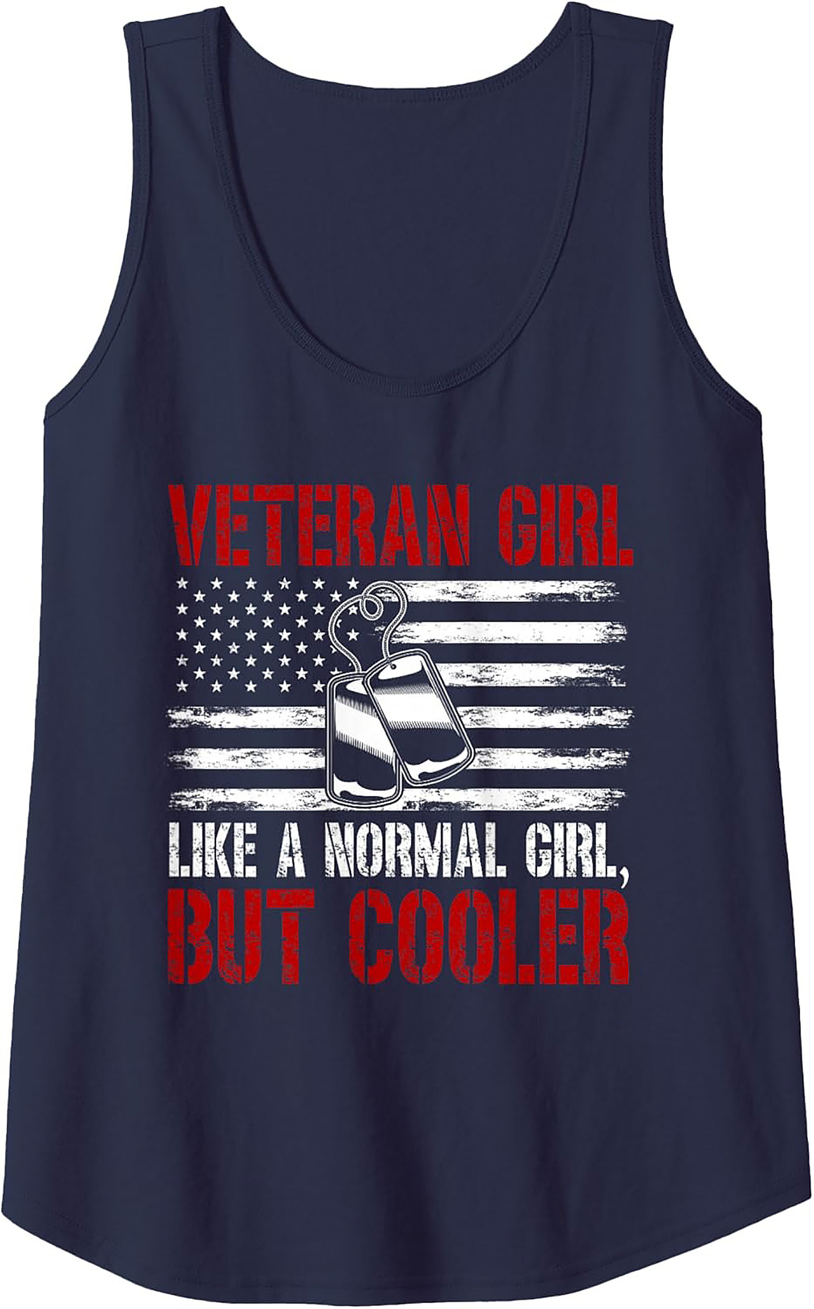Veteran Girl But Cooler Graphic Tank | Military Sleeveless Shirt