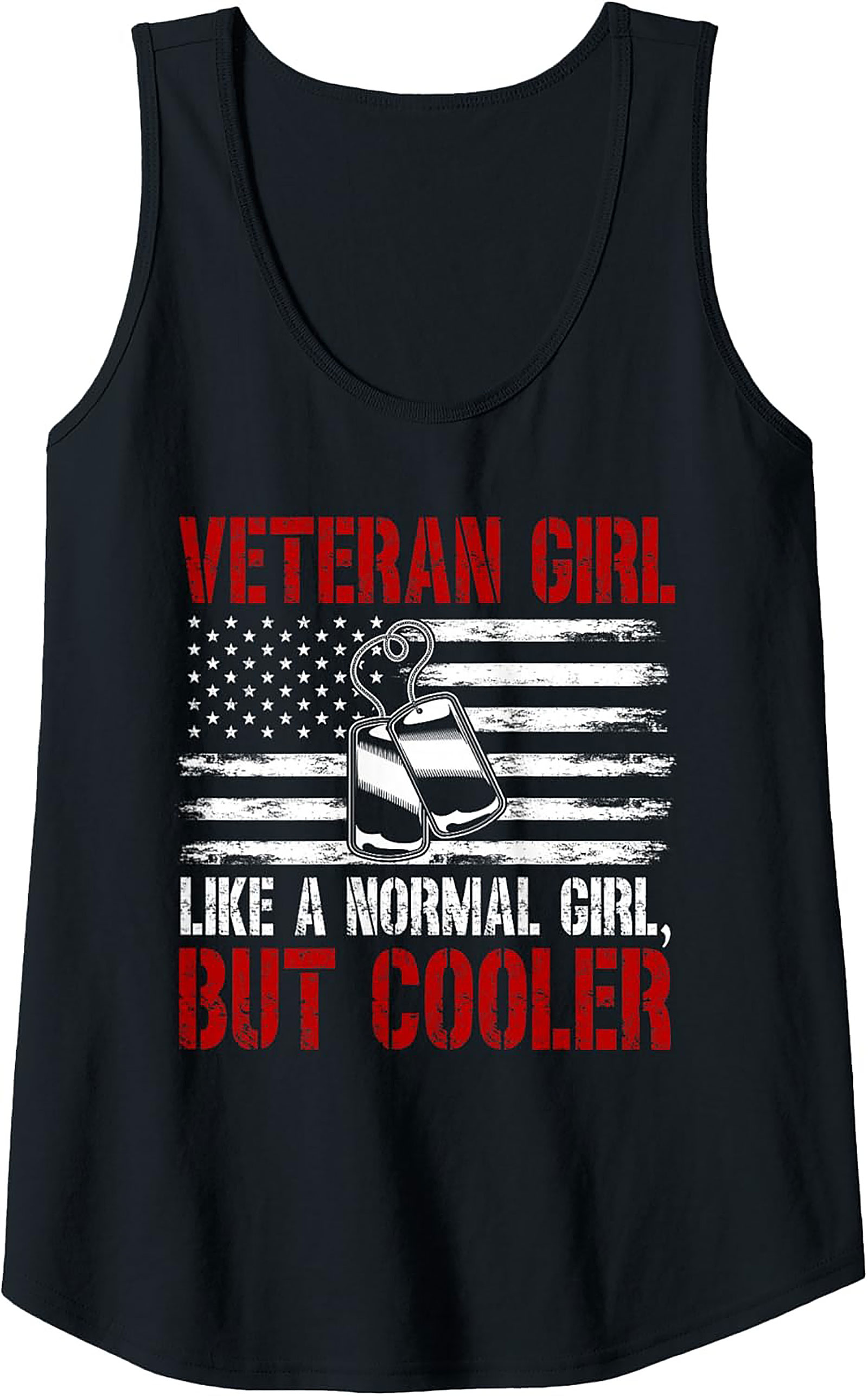 Veteran Girl But Cooler Graphic Tank | Military Sleeveless Shirt