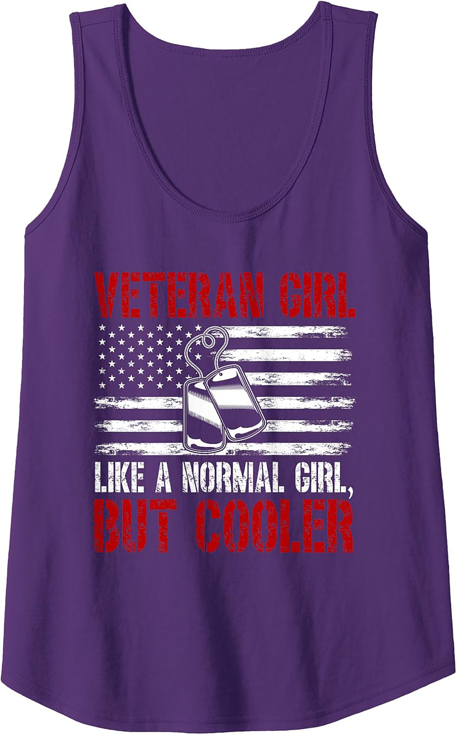 Veteran Girl But Cooler Graphic Tank | Military Sleeveless Shirt