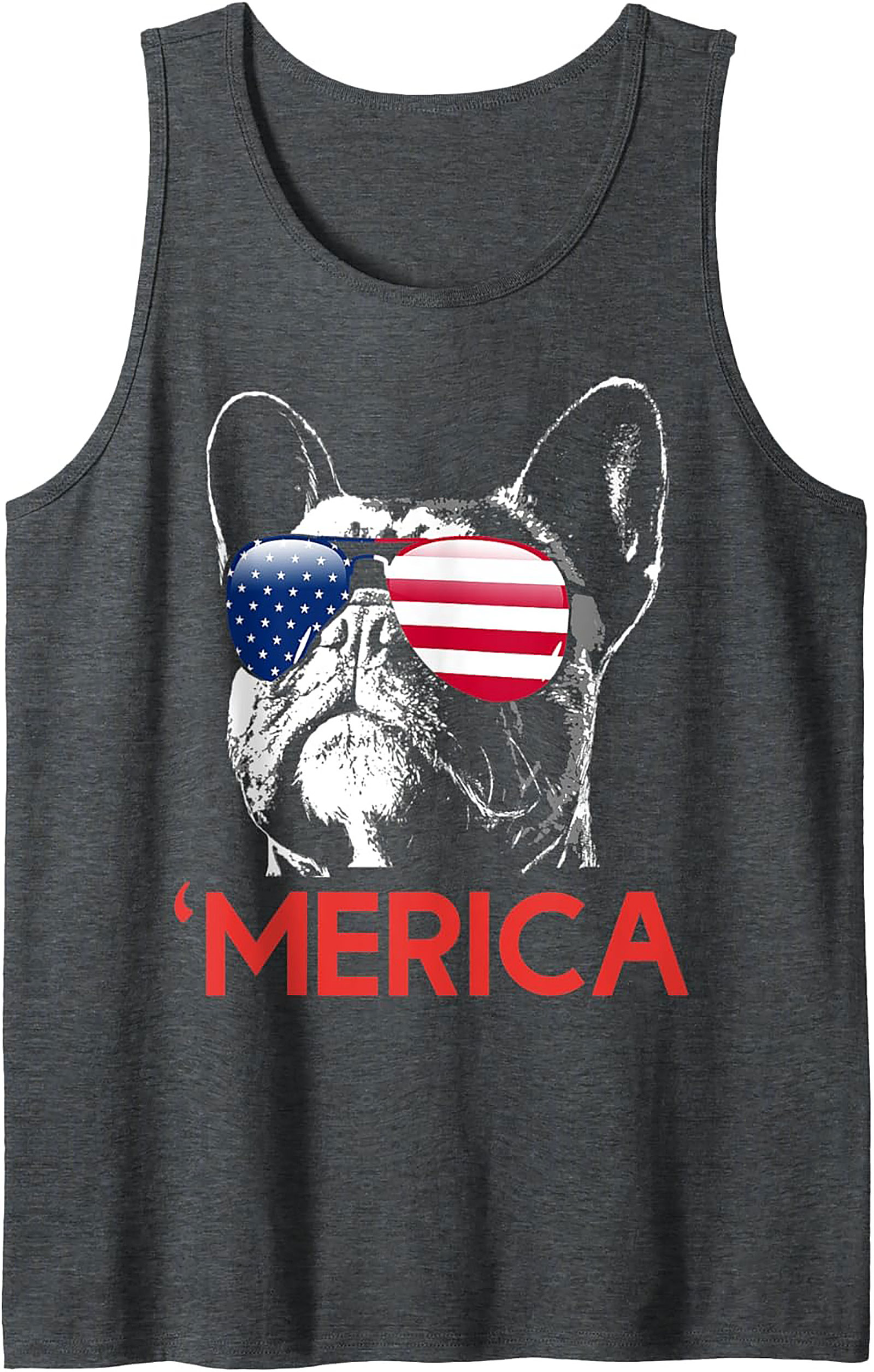 Patriotic Frenchie 'Merica Graphic Tank Top | Unisex Sleeveless Shirt
