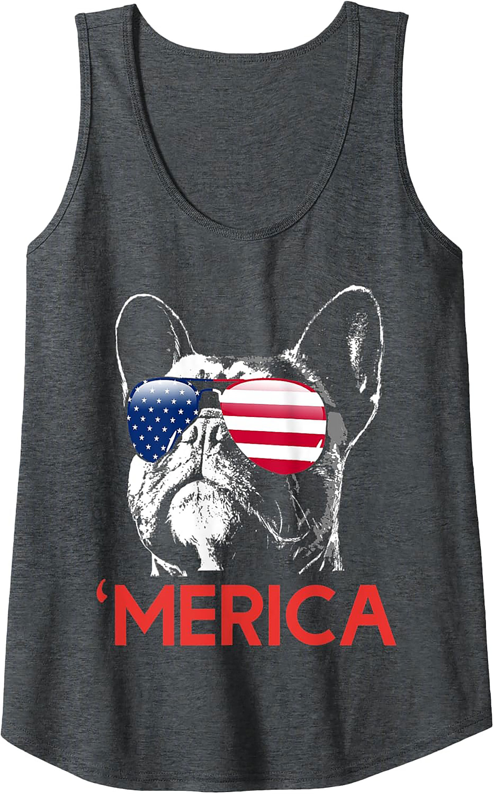 Patriotic Frenchie 'Merica Graphic Tank Top | Unisex Sleeveless Shirt