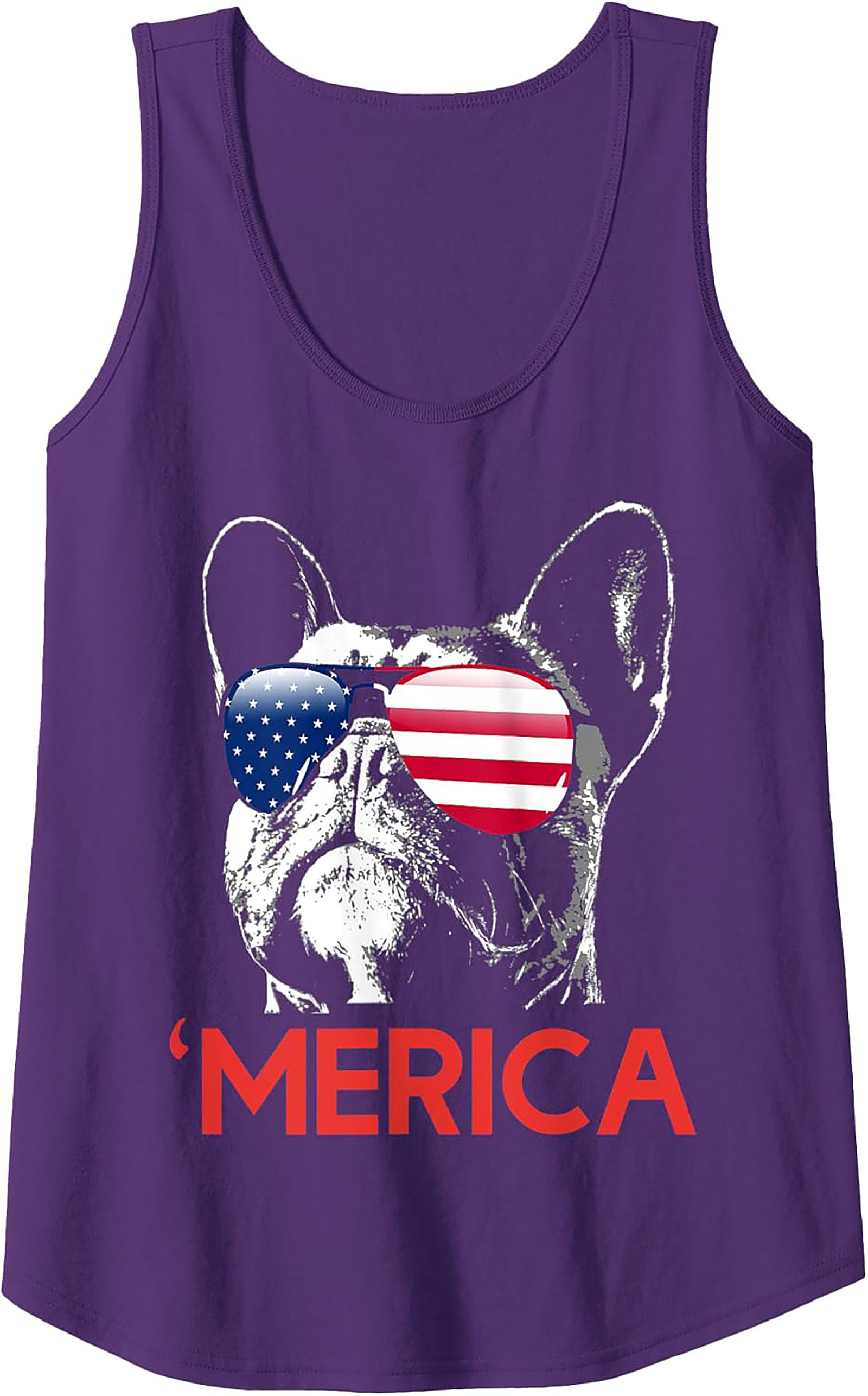 Patriotic Frenchie 'Merica Graphic Tank Top | Unisex Sleeveless Shirt