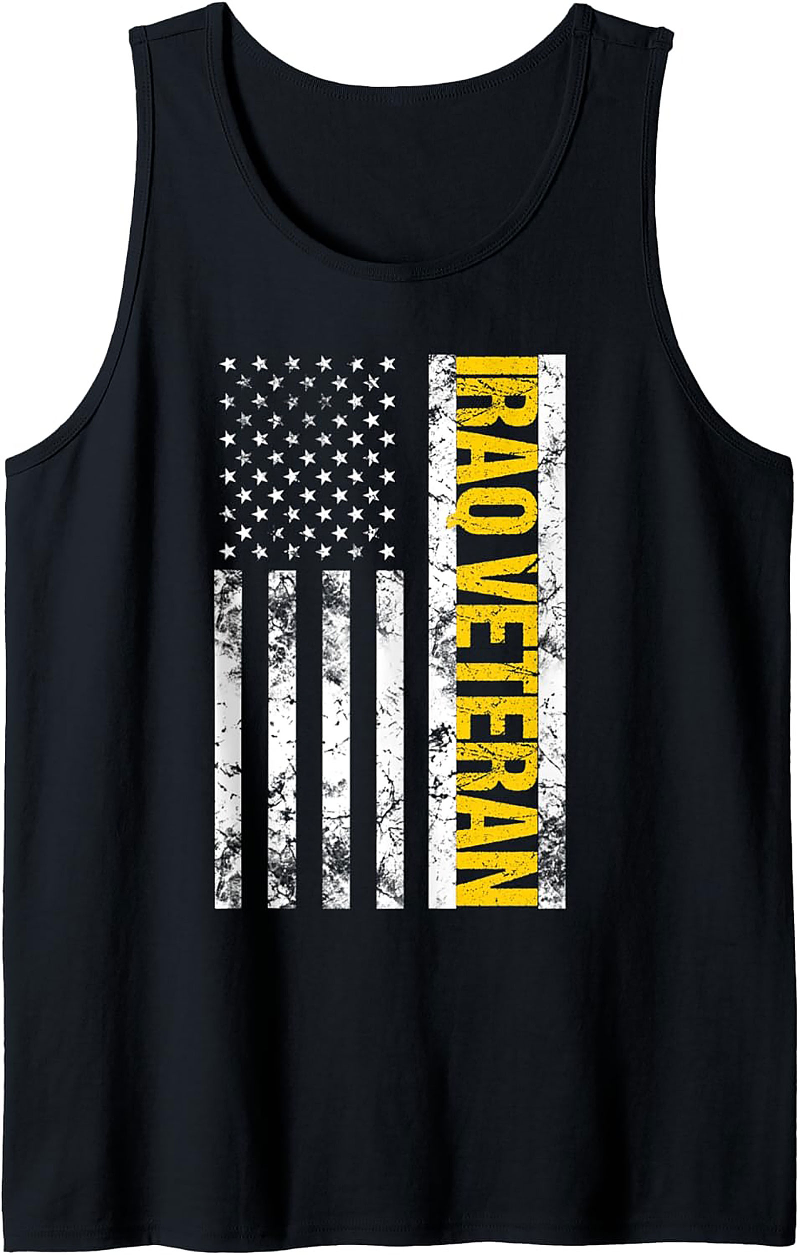 Iraq Veteran Distressed Flag Tank Top | Military Graphic Tank