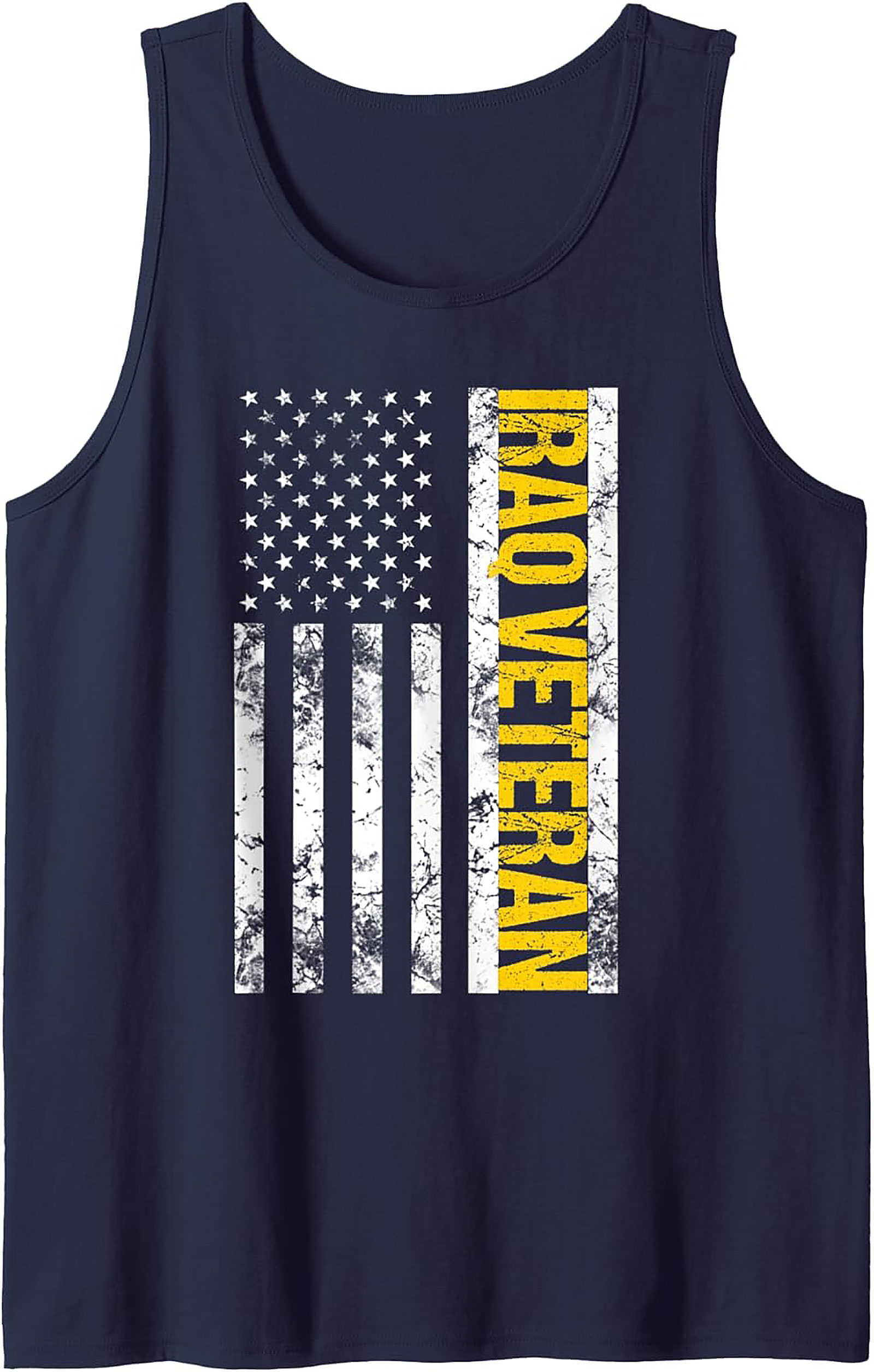 Iraq Veteran Distressed Flag Tank Top | Military Graphic Tank