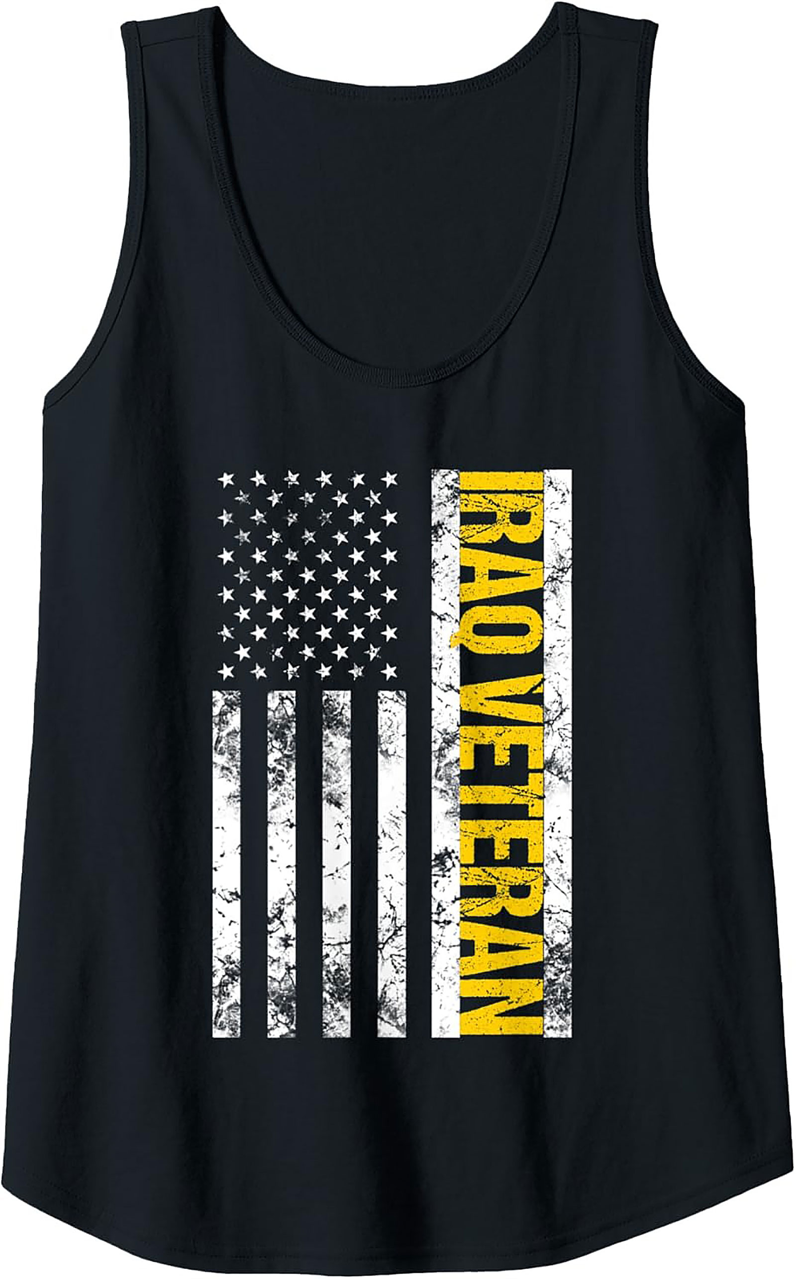 Iraq Veteran Distressed Flag Tank Top | Military Graphic Tank