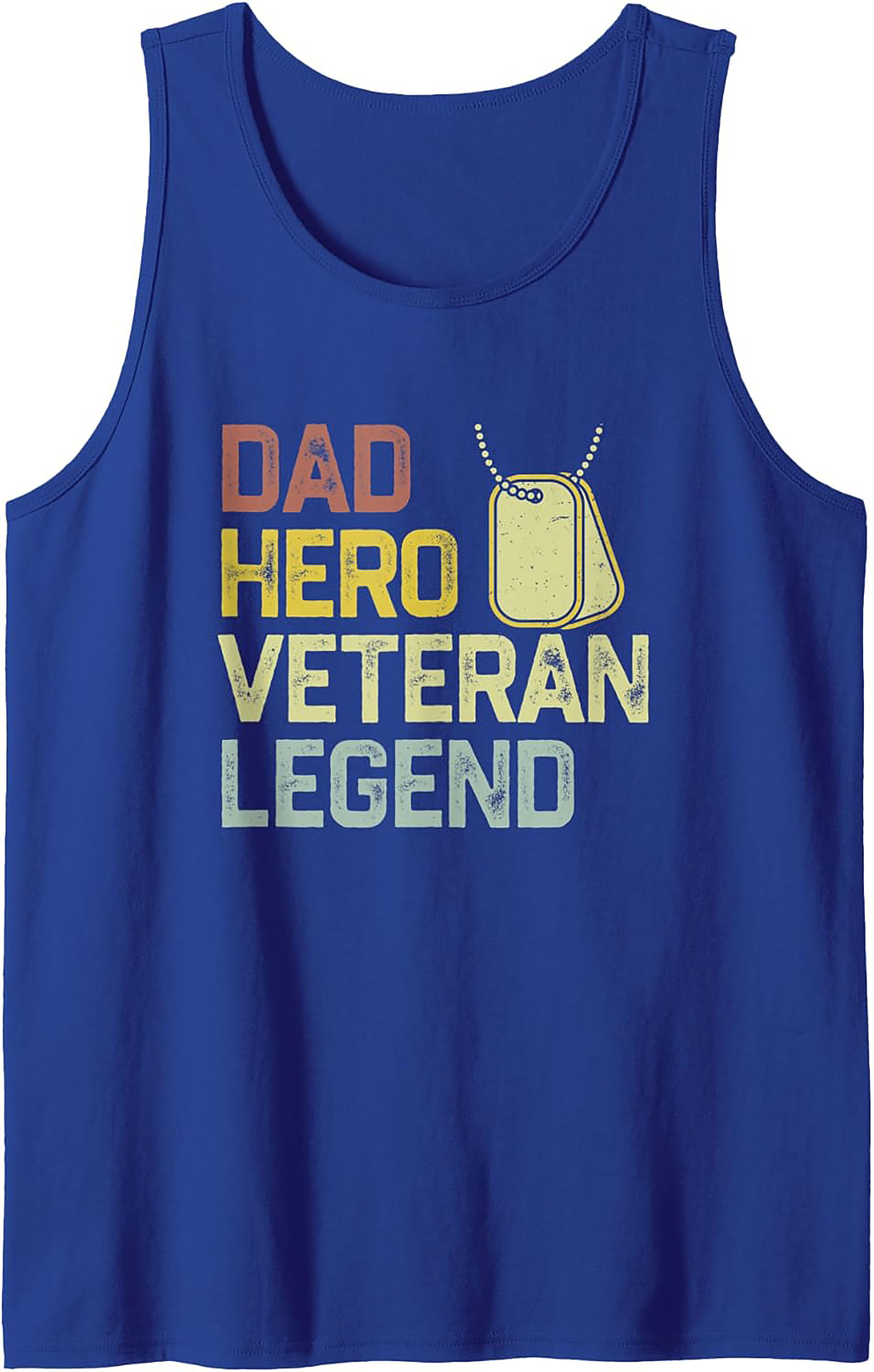 Veteran Dad Hero Legend Graphic Tank Top | Military Gift