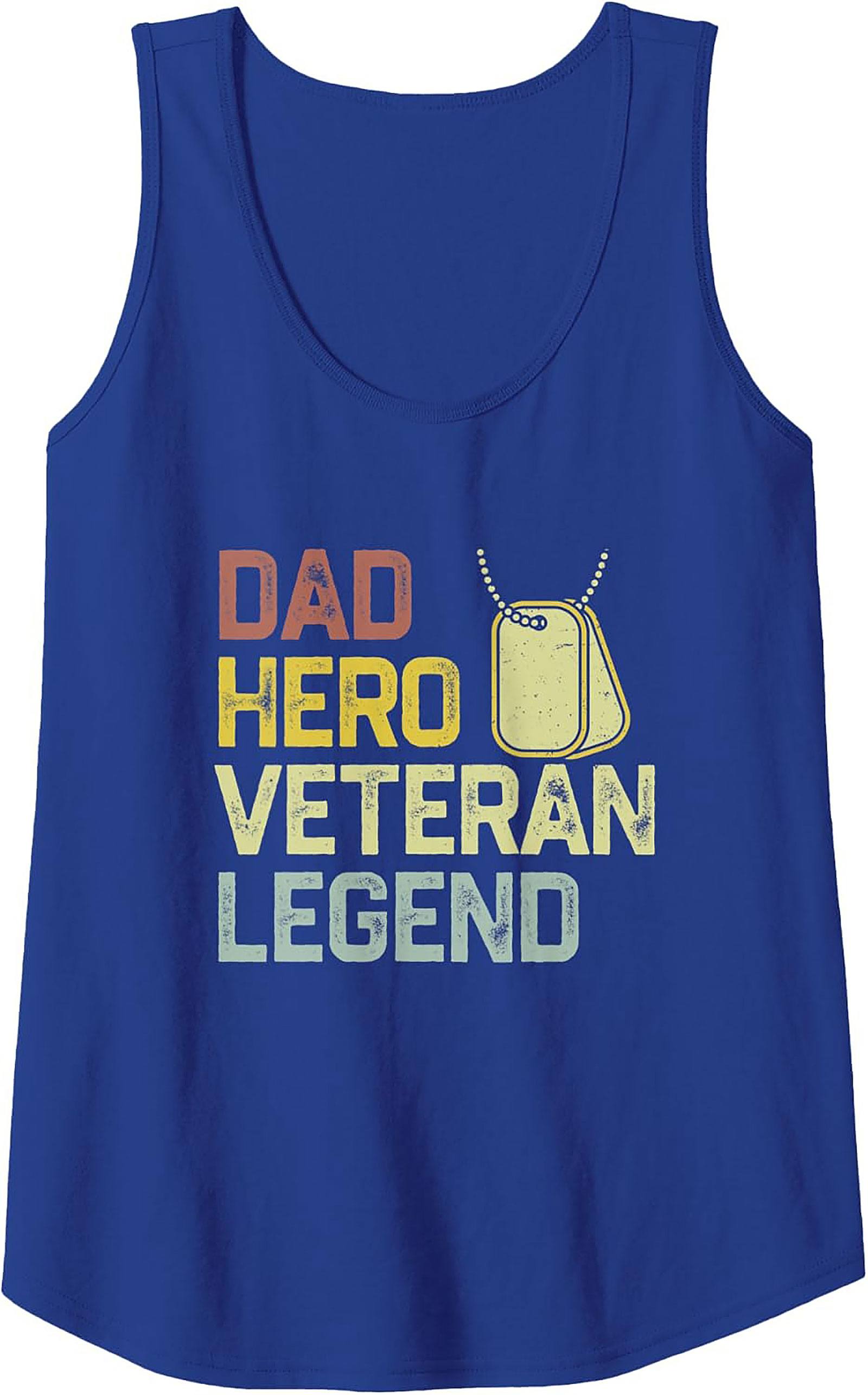 Veteran Dad Hero Legend Graphic Tank Top | Military Gift