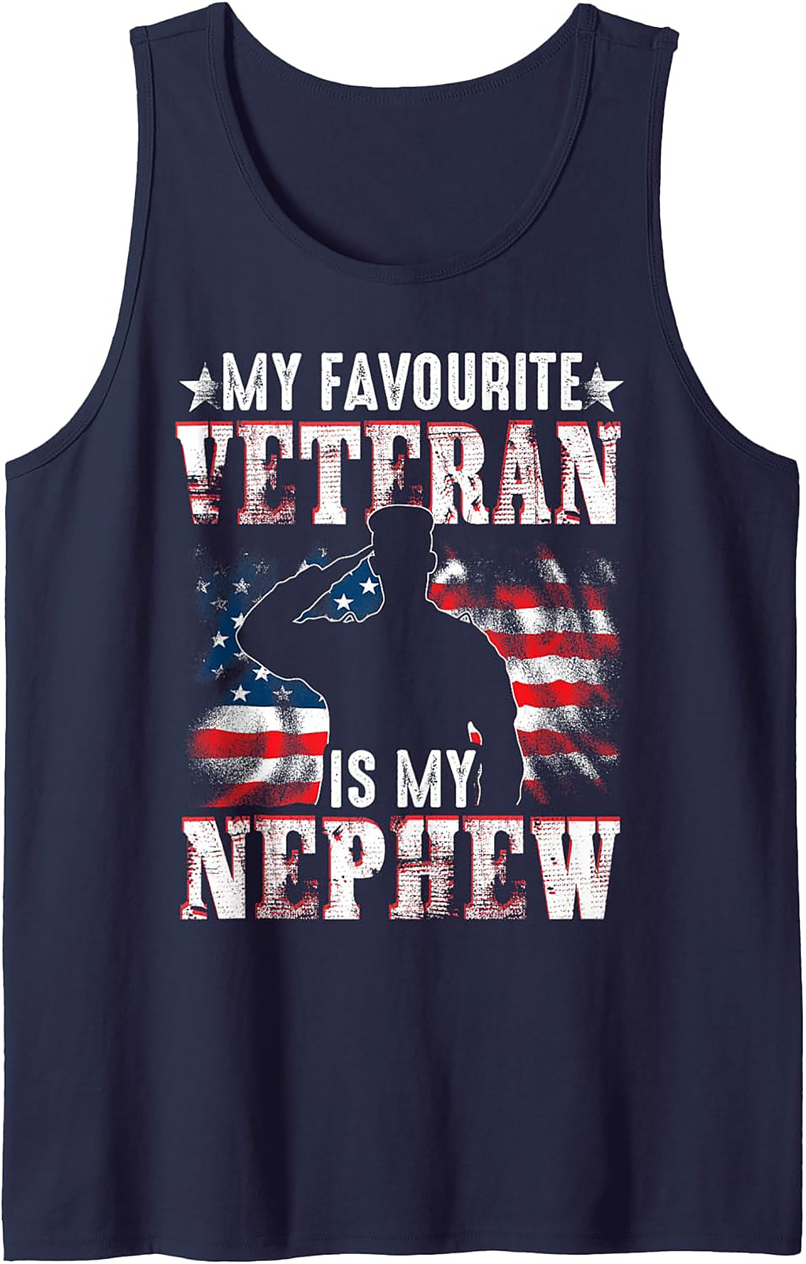 Veteran Nephew Graphic Tank | Military Sleeveless Shirt