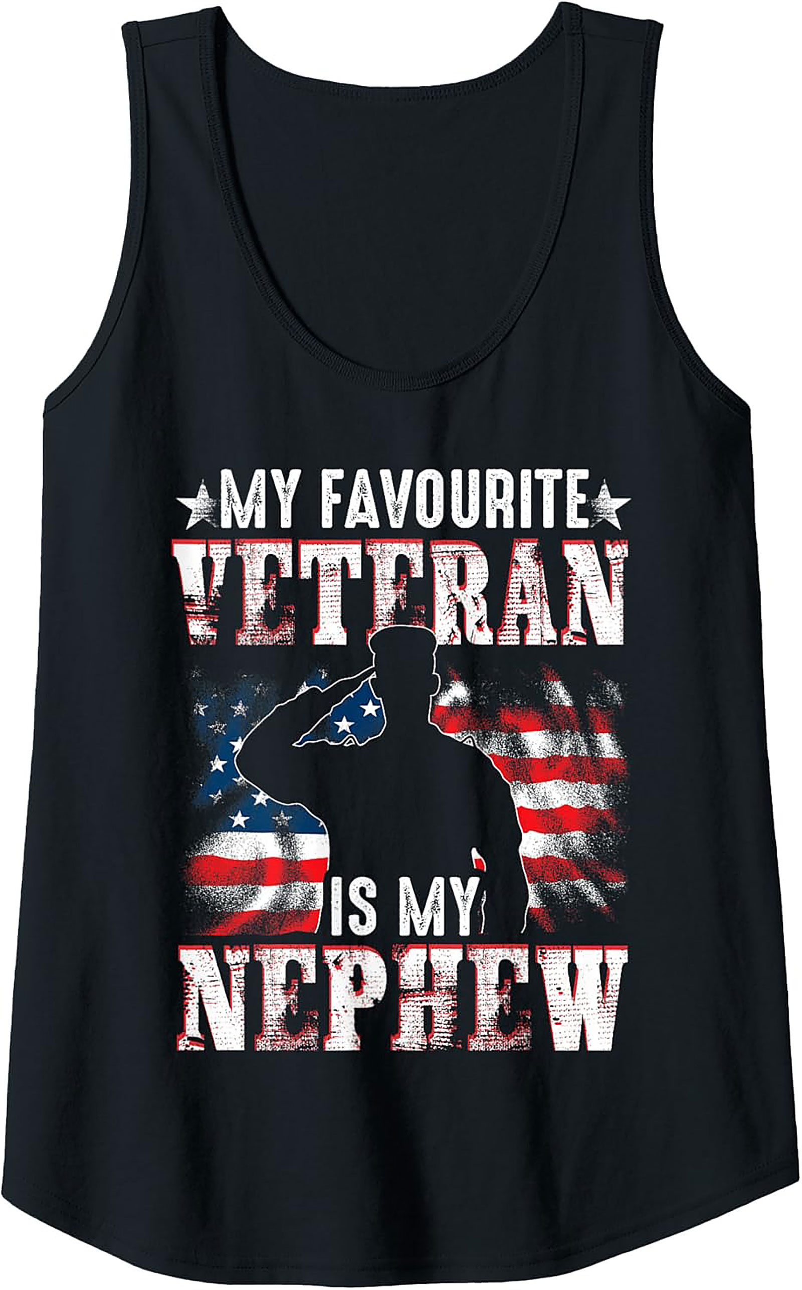 Veteran Nephew Graphic Tank | Military Sleeveless Shirt