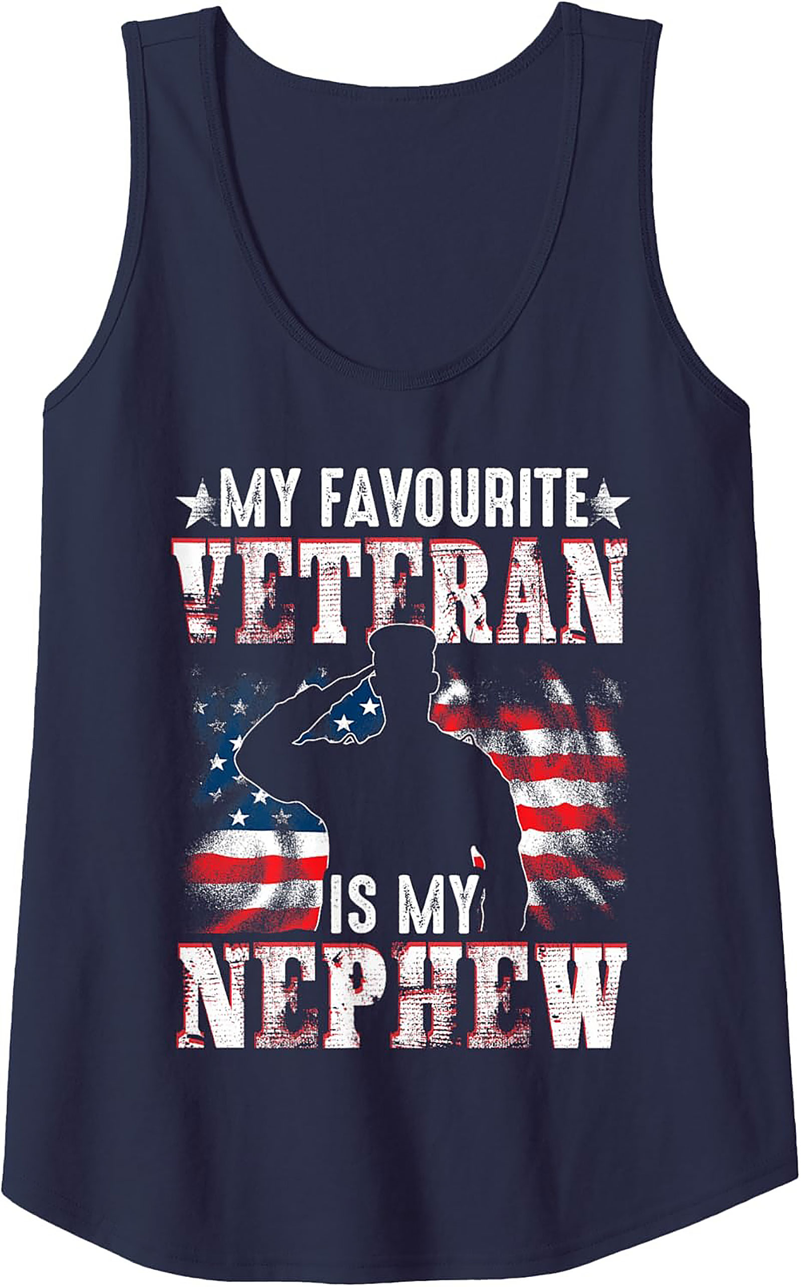 Veteran Nephew Graphic Tank | Military Sleeveless Shirt