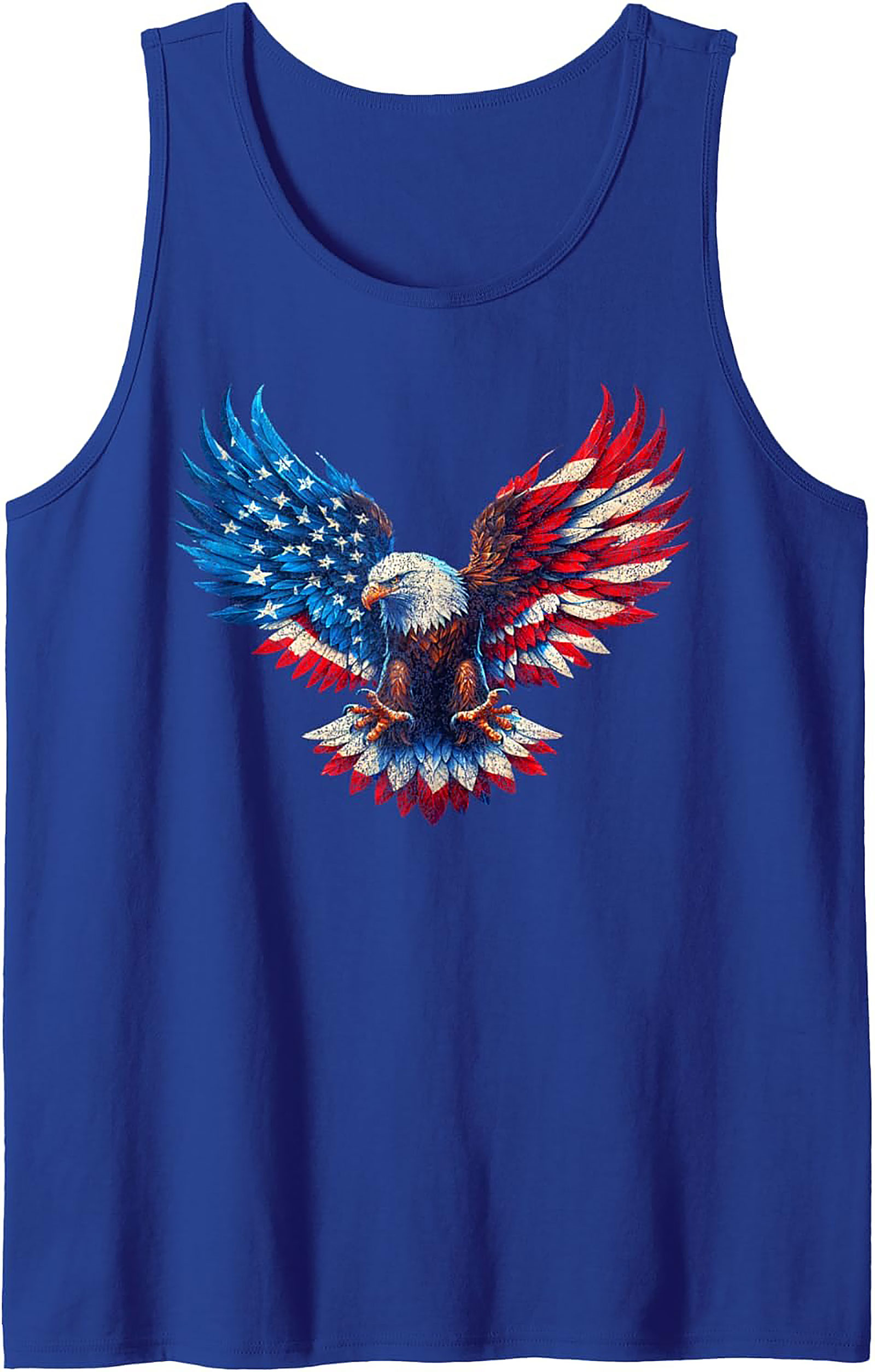Patriotic Eagle Tank Top | USA Flag Graphic Sleeveless Shirt