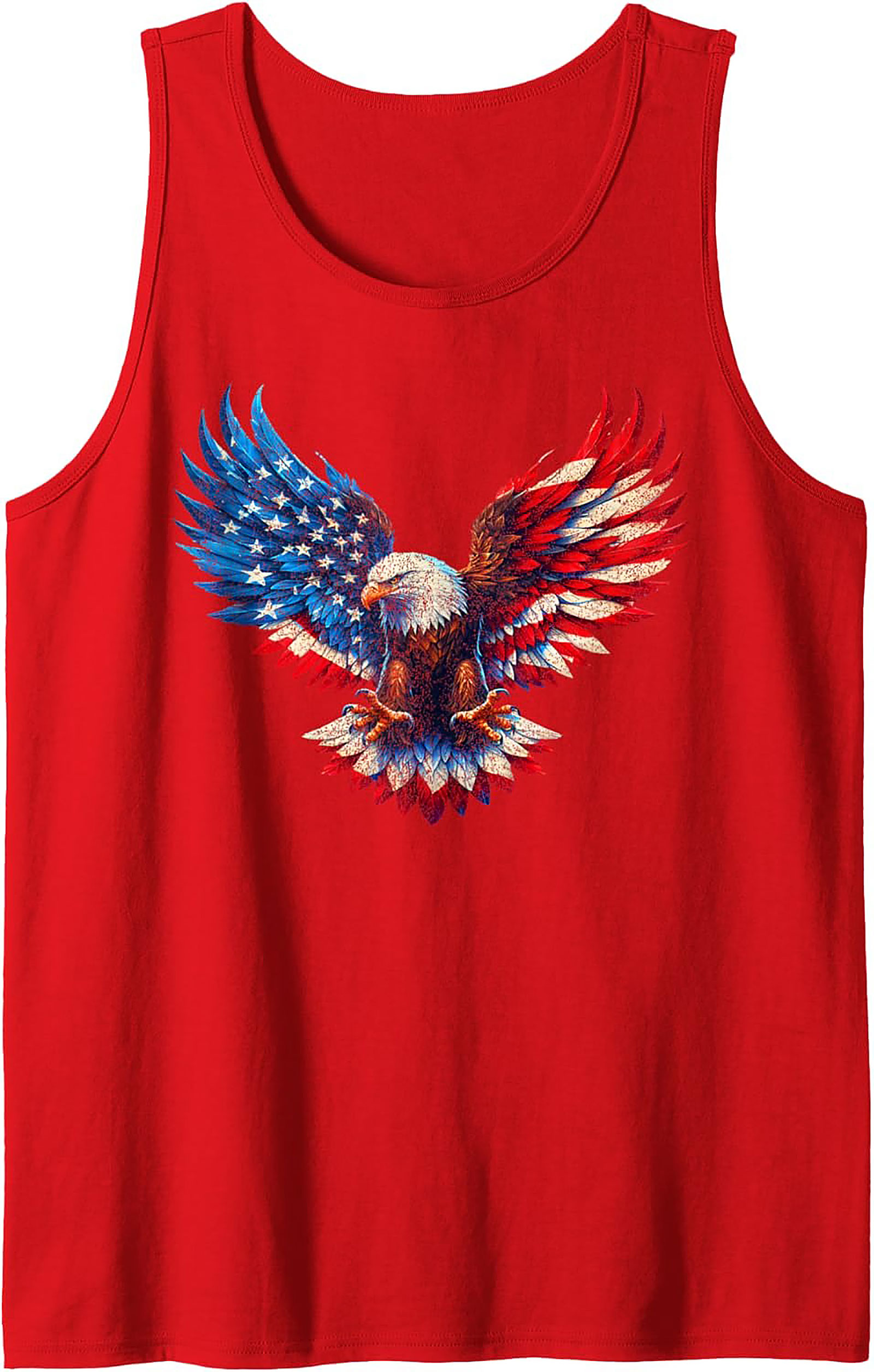 Patriotic Eagle Tank Top | USA Flag Graphic Sleeveless Shirt