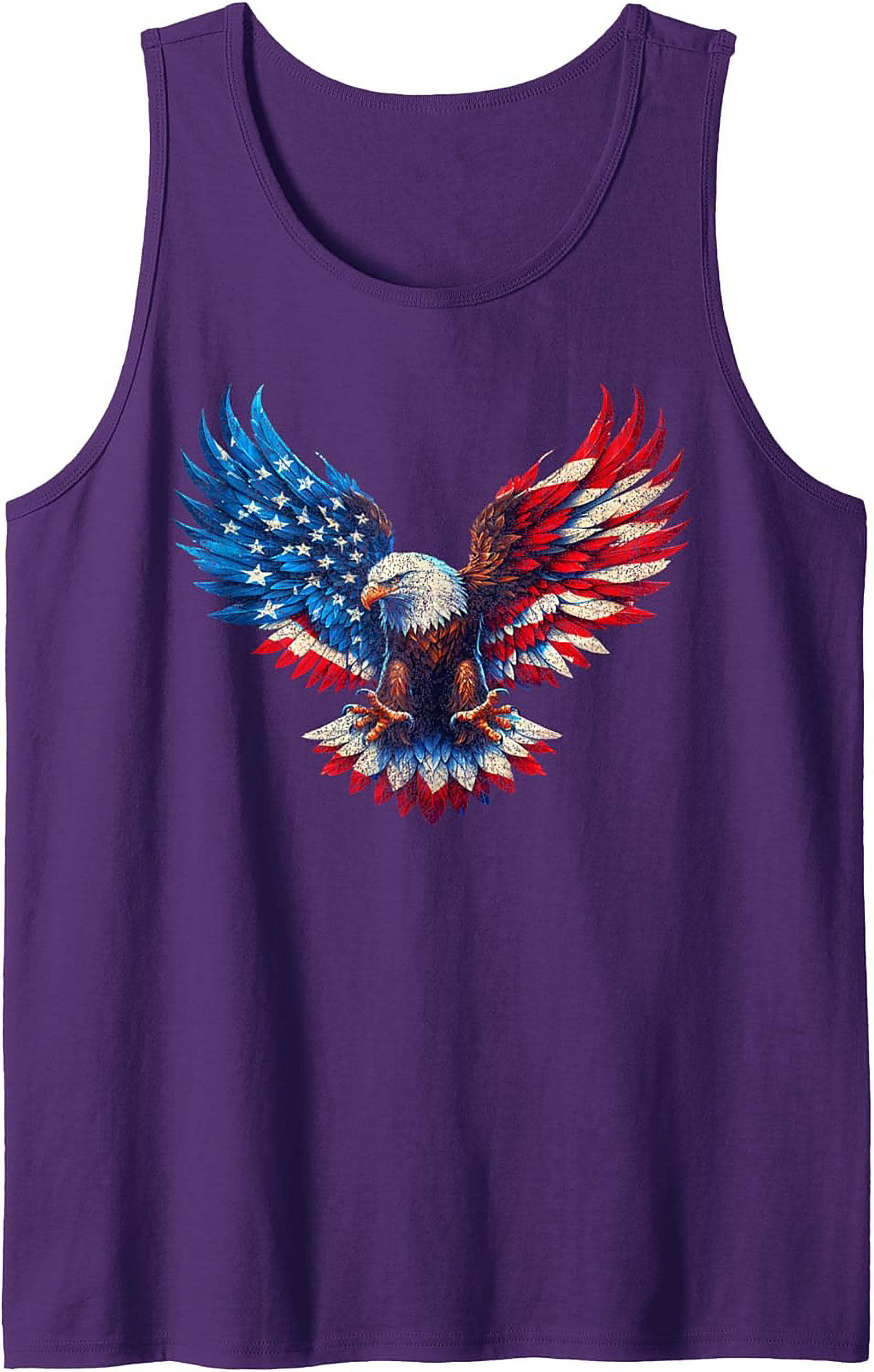 Patriotic Eagle Tank Top | USA Flag Graphic Sleeveless Shirt