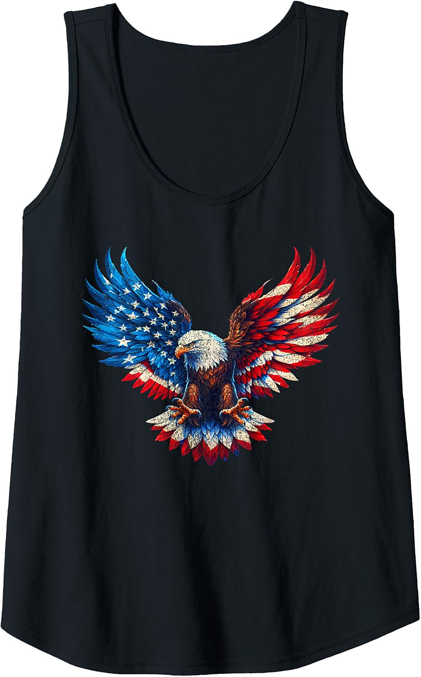 Patriotic Eagle Tank Top | USA Flag Graphic Sleeveless Shirt