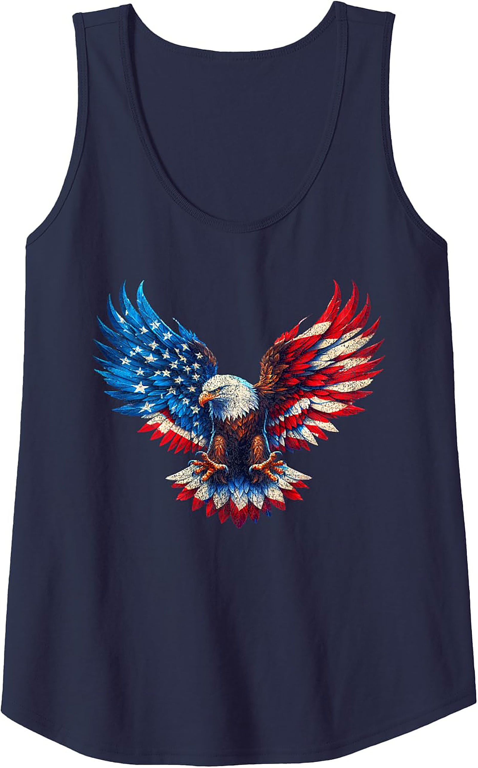 Patriotic Eagle Tank Top | USA Flag Graphic Sleeveless Shirt