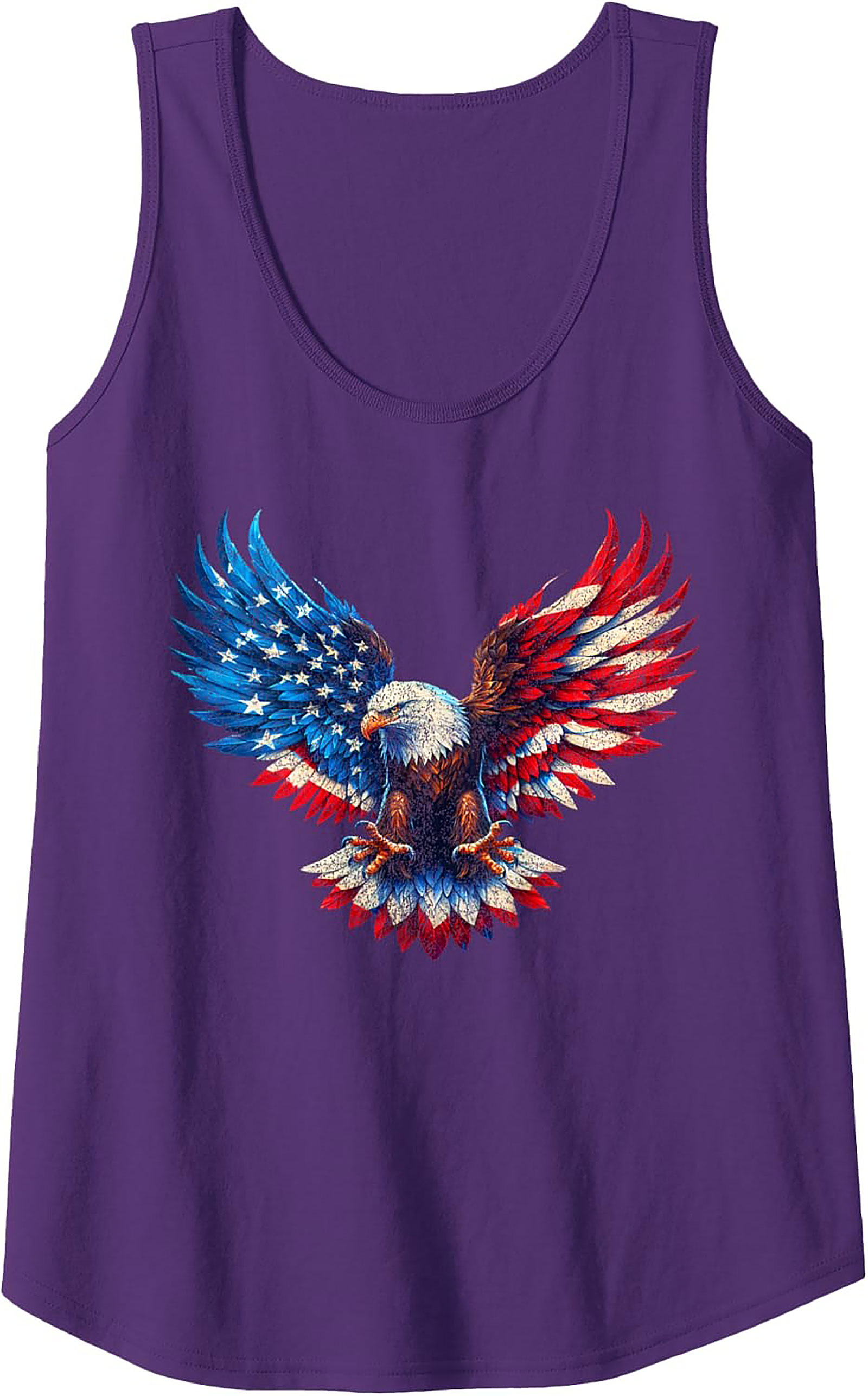 Patriotic Eagle Tank Top | USA Flag Graphic Sleeveless Shirt