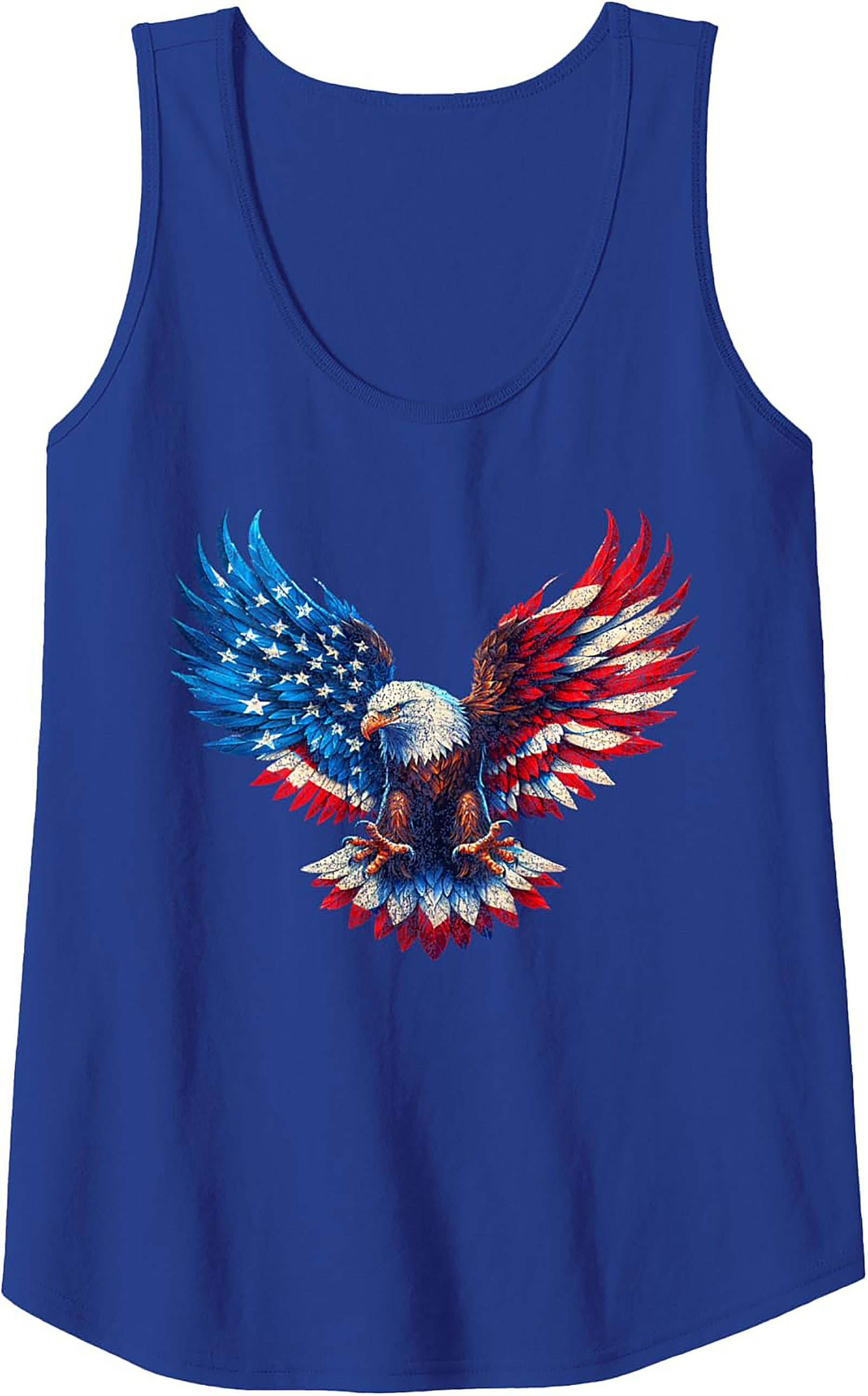 Patriotic Eagle Tank Top | USA Flag Graphic Sleeveless Shirt