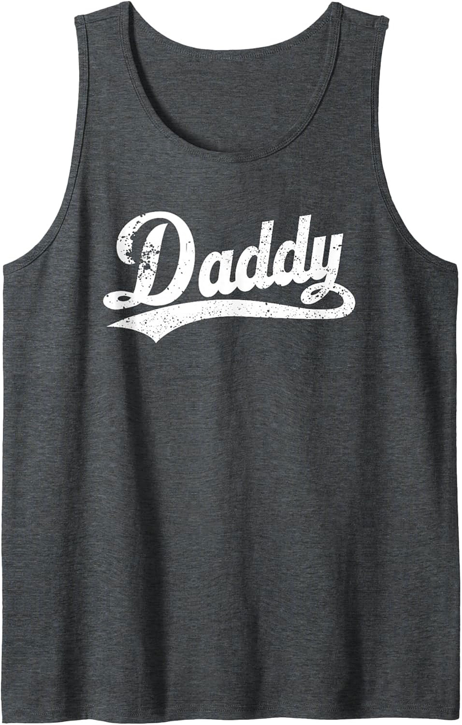 Vintage Daddy Graphic Tank Top Sleeveless Shirt Gift