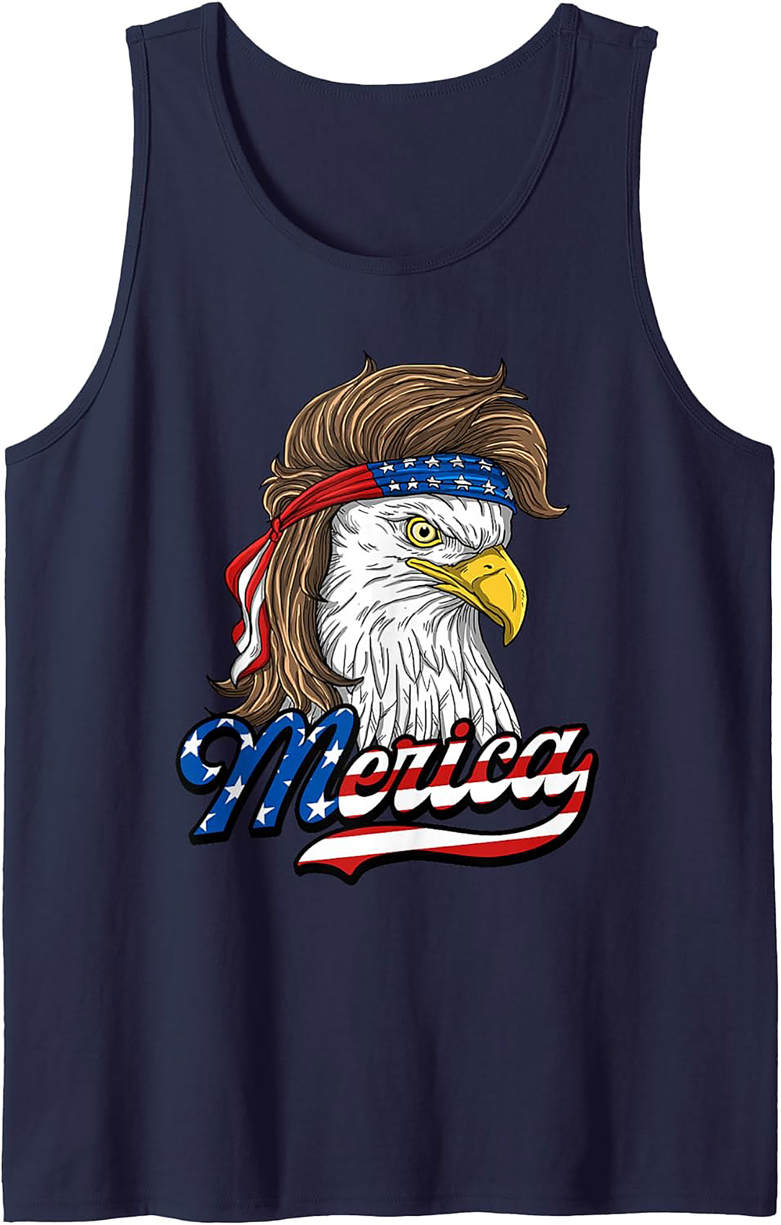 Merica Mullet Eagle Tank Top | Patriotic Graphic Tank