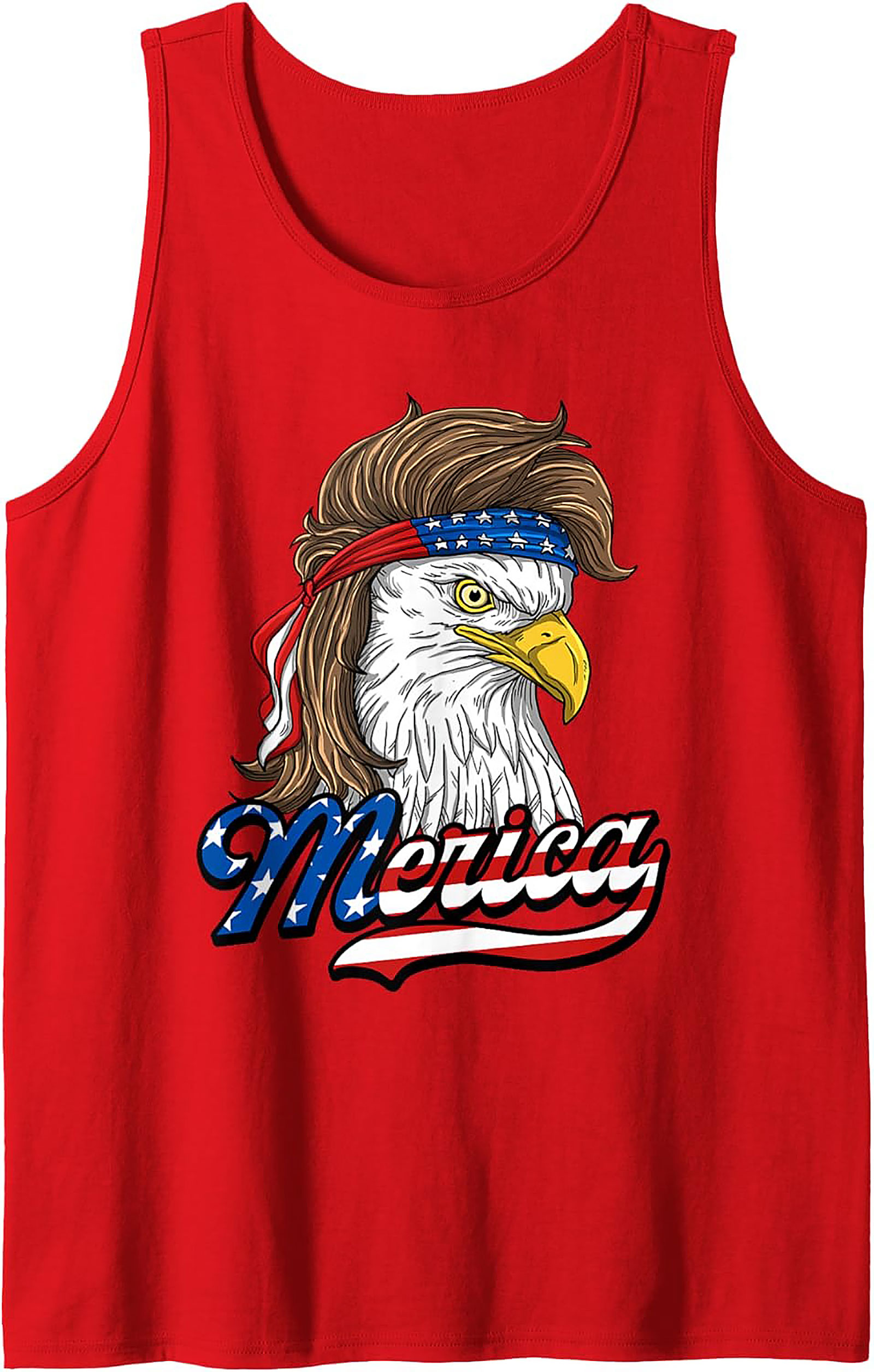 Merica Mullet Eagle Tank Top | Patriotic Graphic Tank