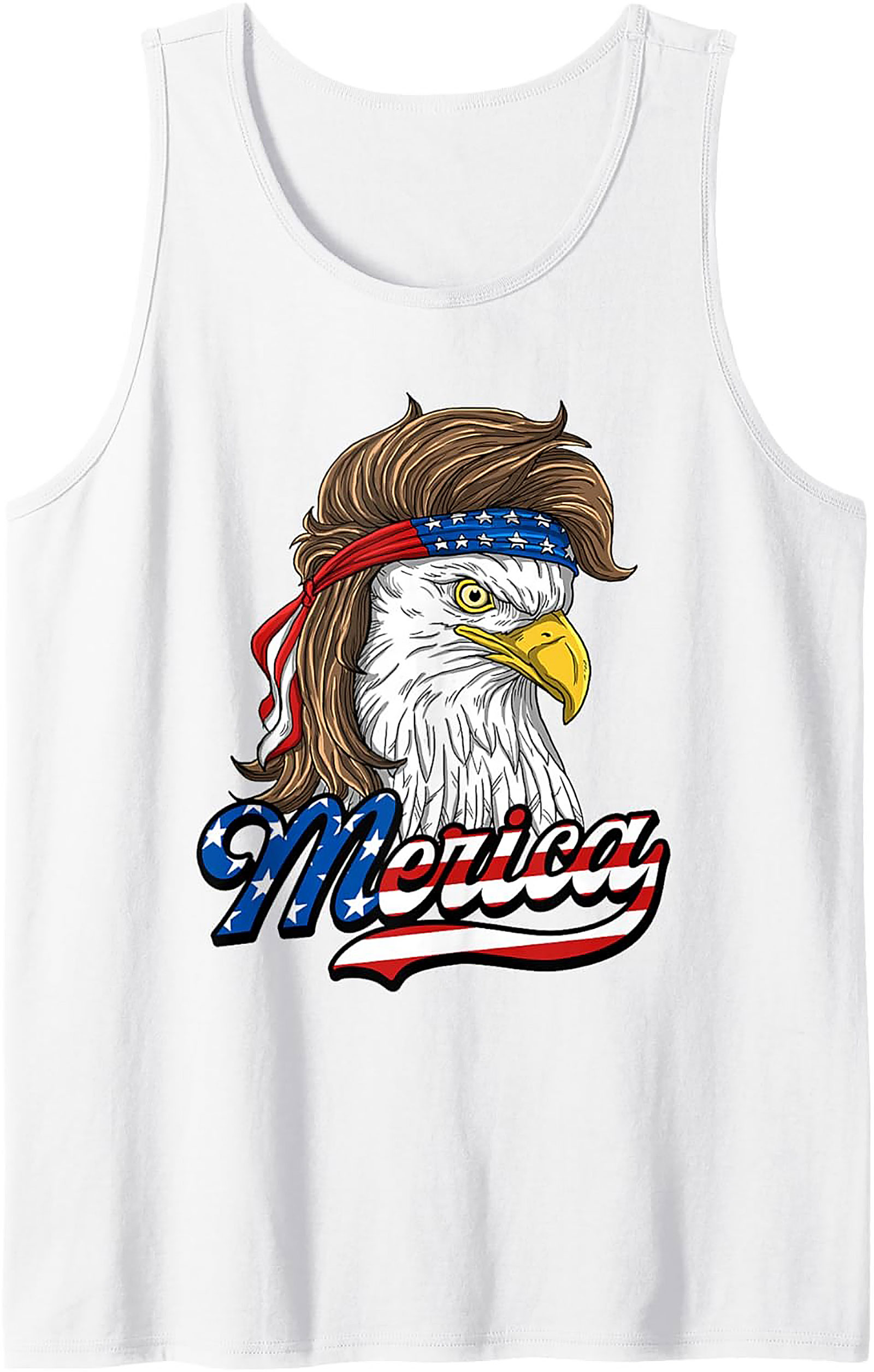 Merica Mullet Eagle Tank Top | Patriotic Graphic Tank
