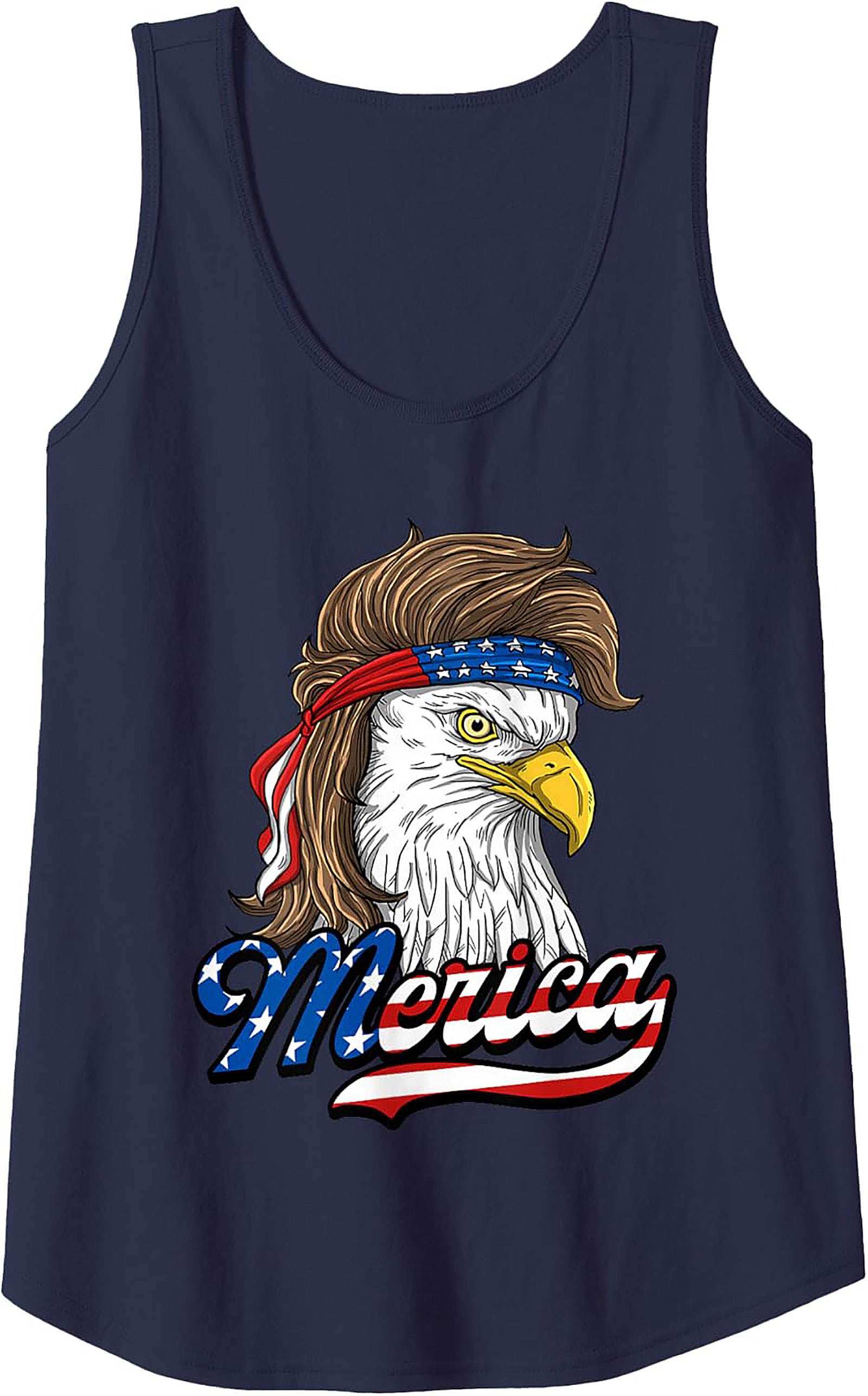 Merica Mullet Eagle Tank Top | Patriotic Graphic Tank