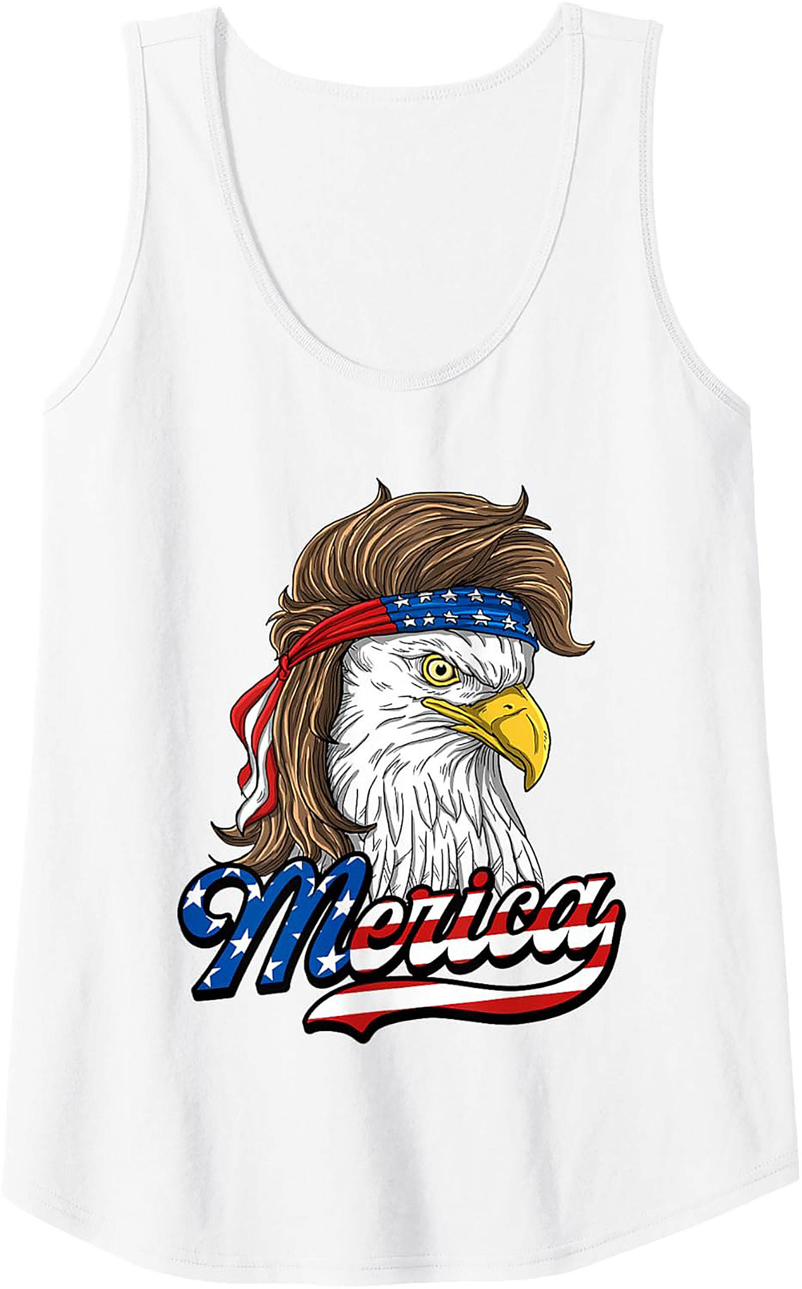 Merica Mullet Eagle Tank Top | Patriotic Graphic Tank