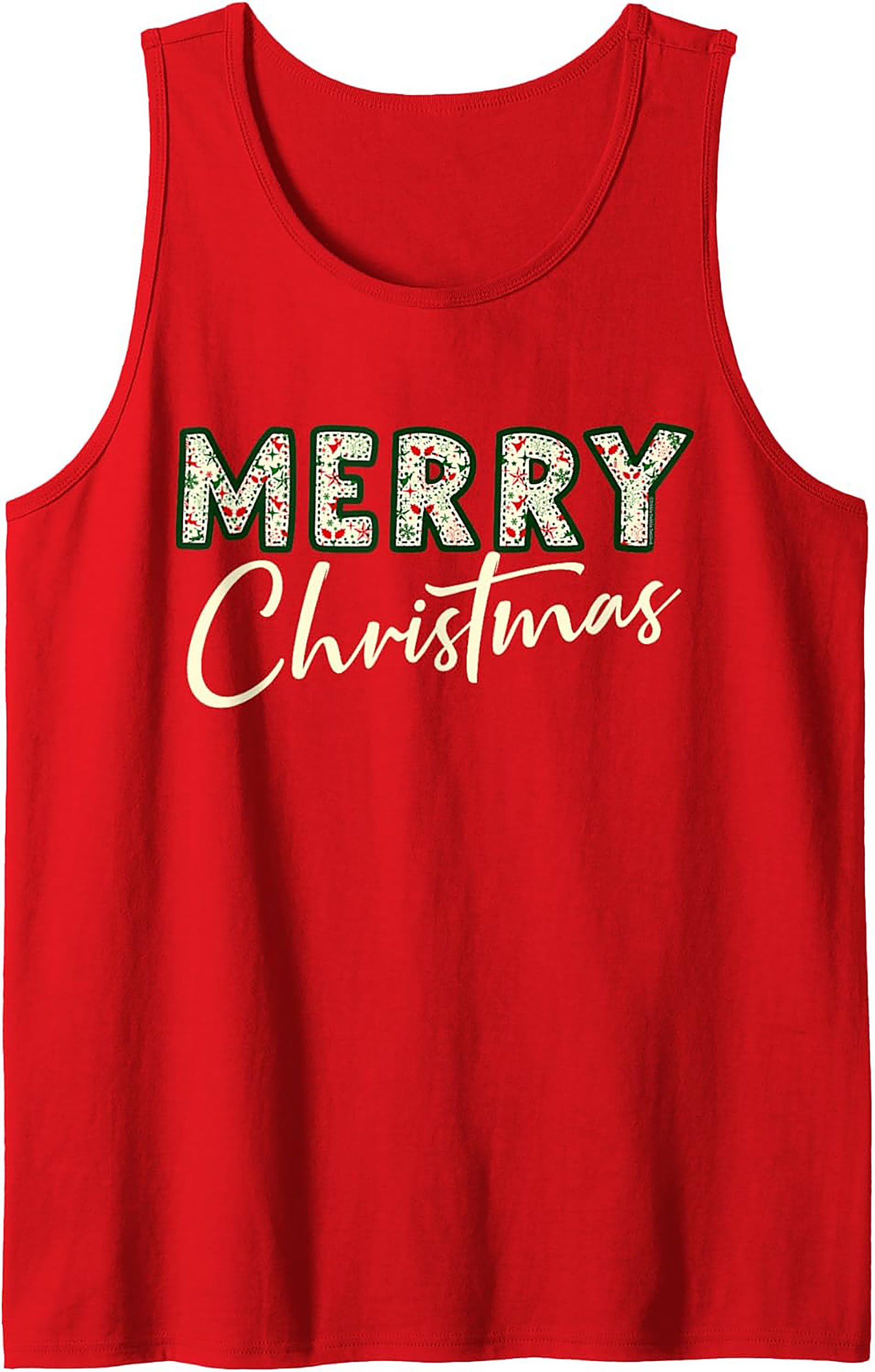 Merry Christmas Graphic Tank Top Unisex Holiday Wear