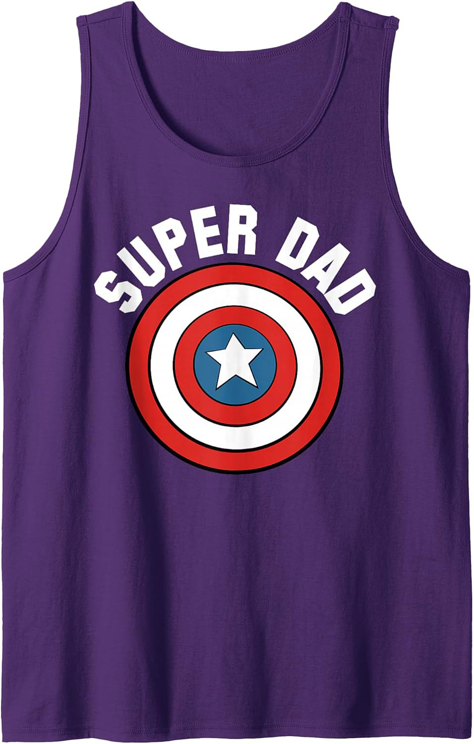 Super Dad Graphic Tank Top Superhero Sleeveless Shirt