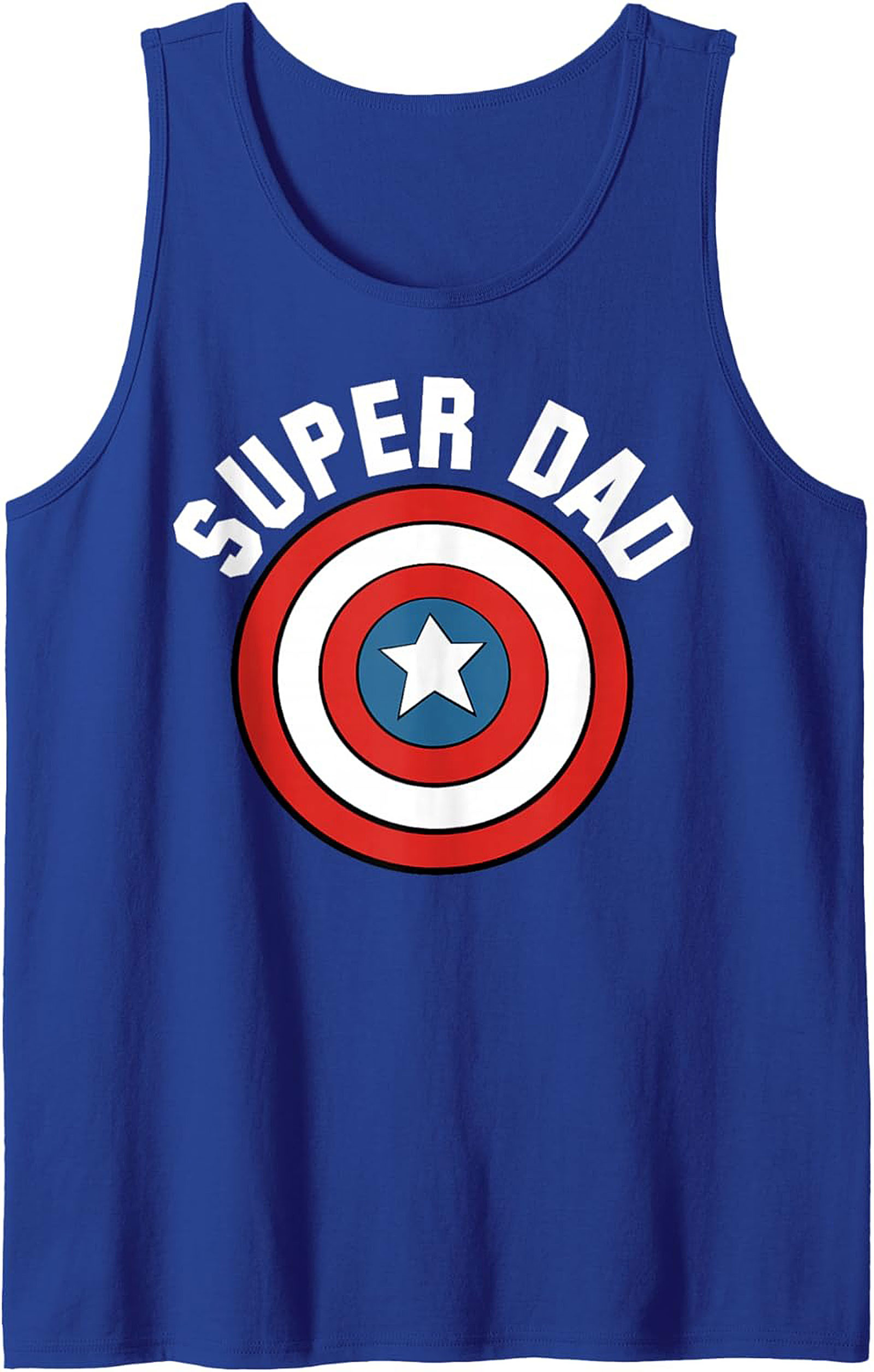 Super Dad Graphic Tank Top Superhero Sleeveless Shirt