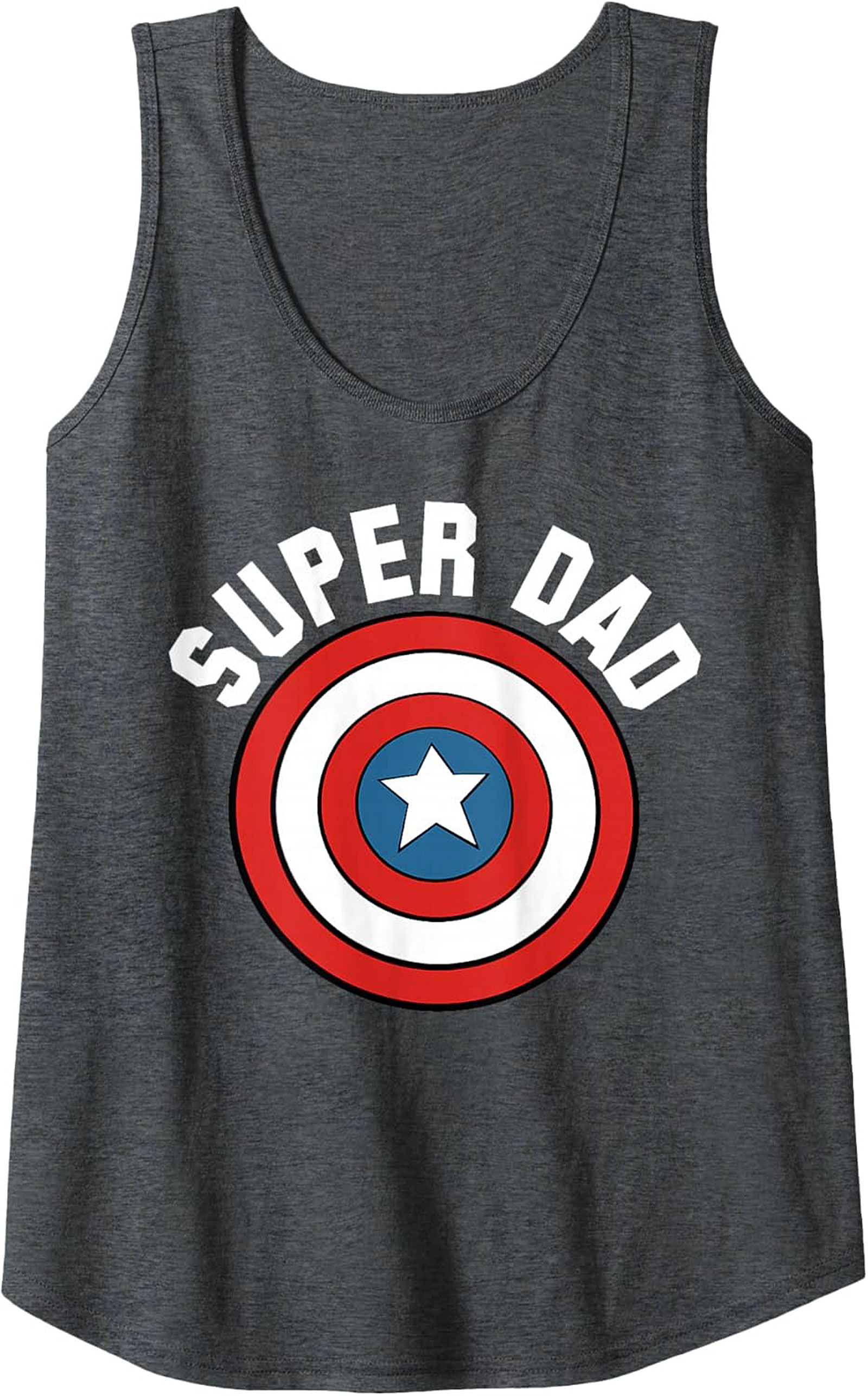 Super Dad Graphic Tank Top Superhero Sleeveless Shirt