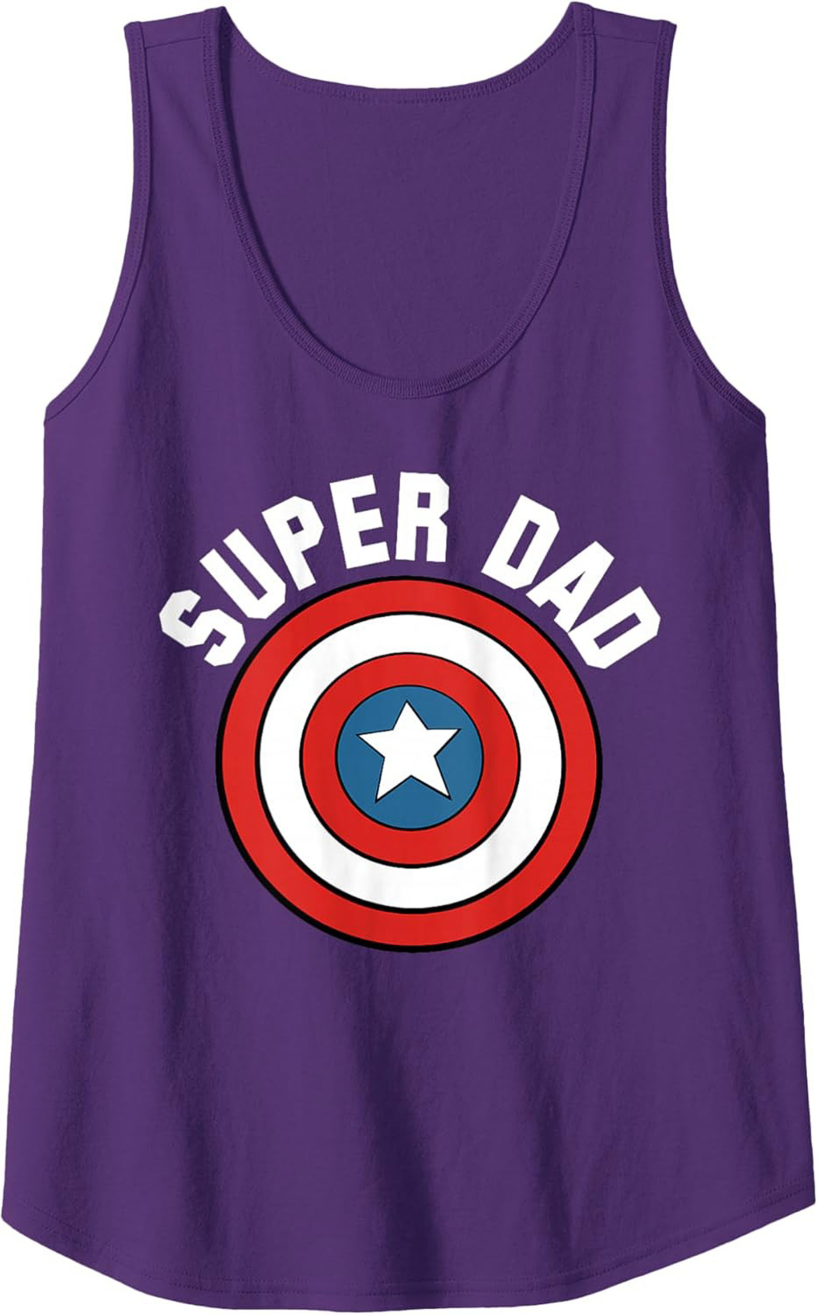 Super Dad Graphic Tank Top Superhero Sleeveless Shirt