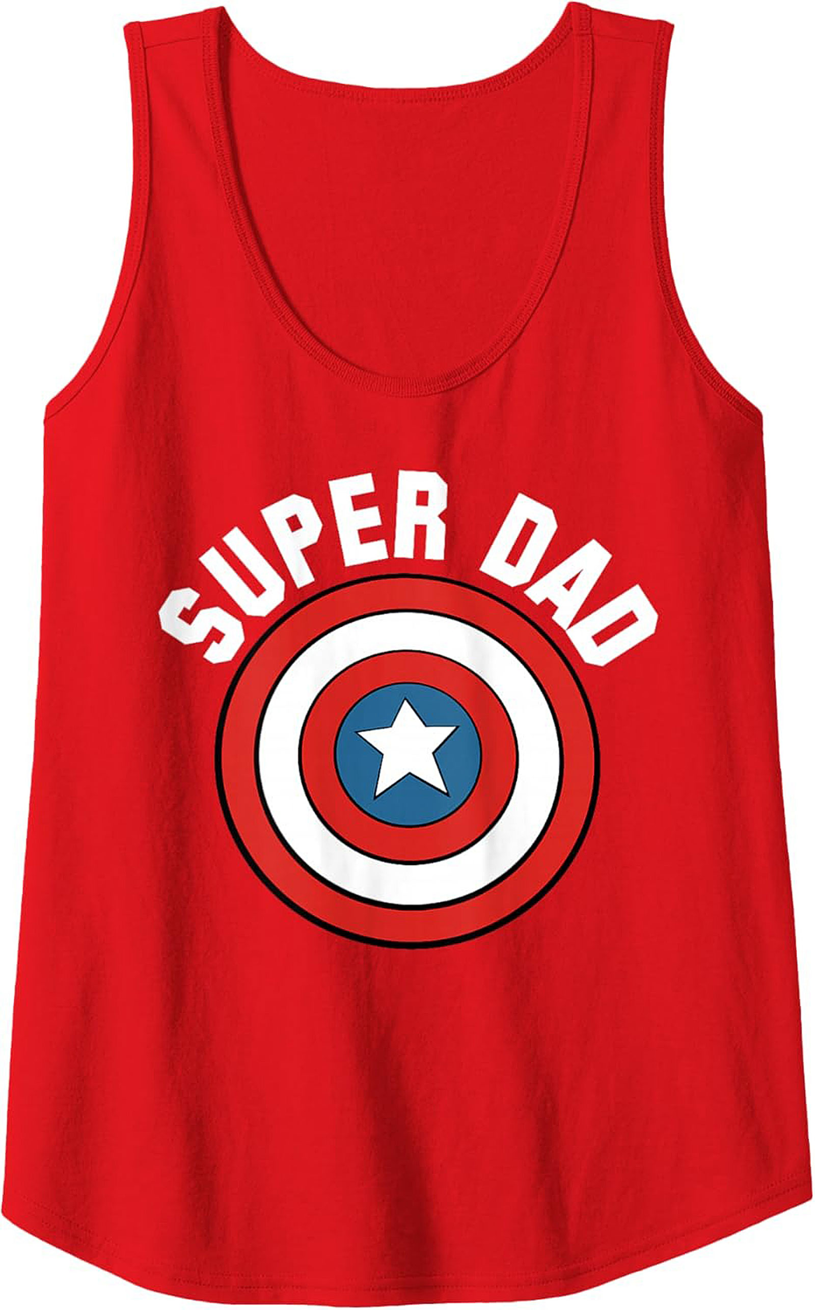 Super Dad Graphic Tank Top Superhero Sleeveless Shirt