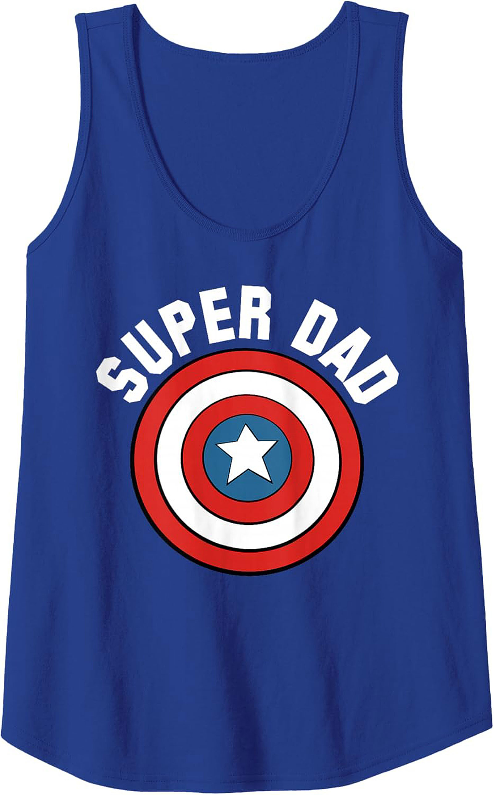 Super Dad Graphic Tank Top Superhero Sleeveless Shirt