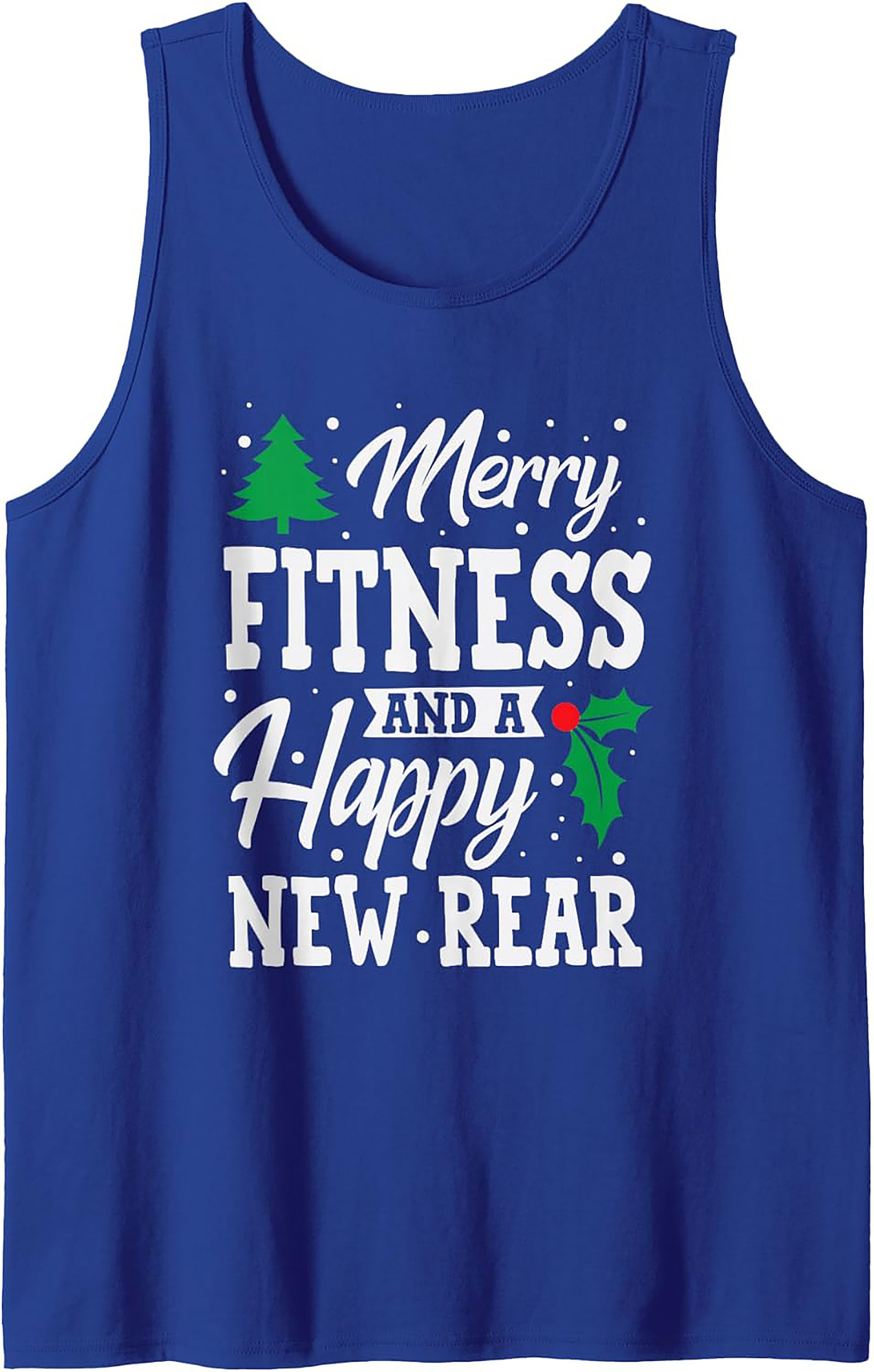 Merry Fitness Tank Top Holiday Workout Sleeveless Shirt