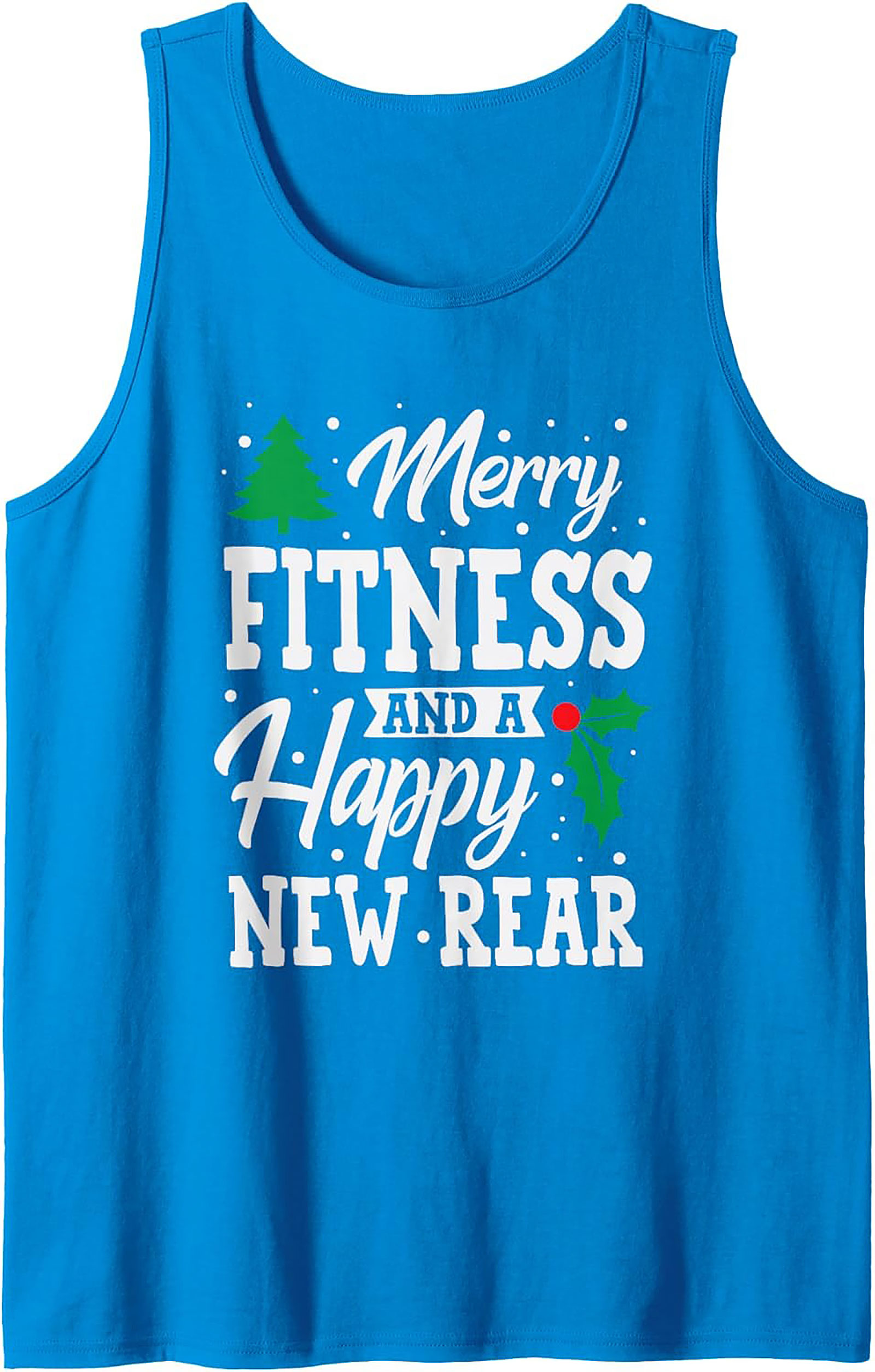 Merry Fitness Tank Top Holiday Workout Sleeveless Shirt