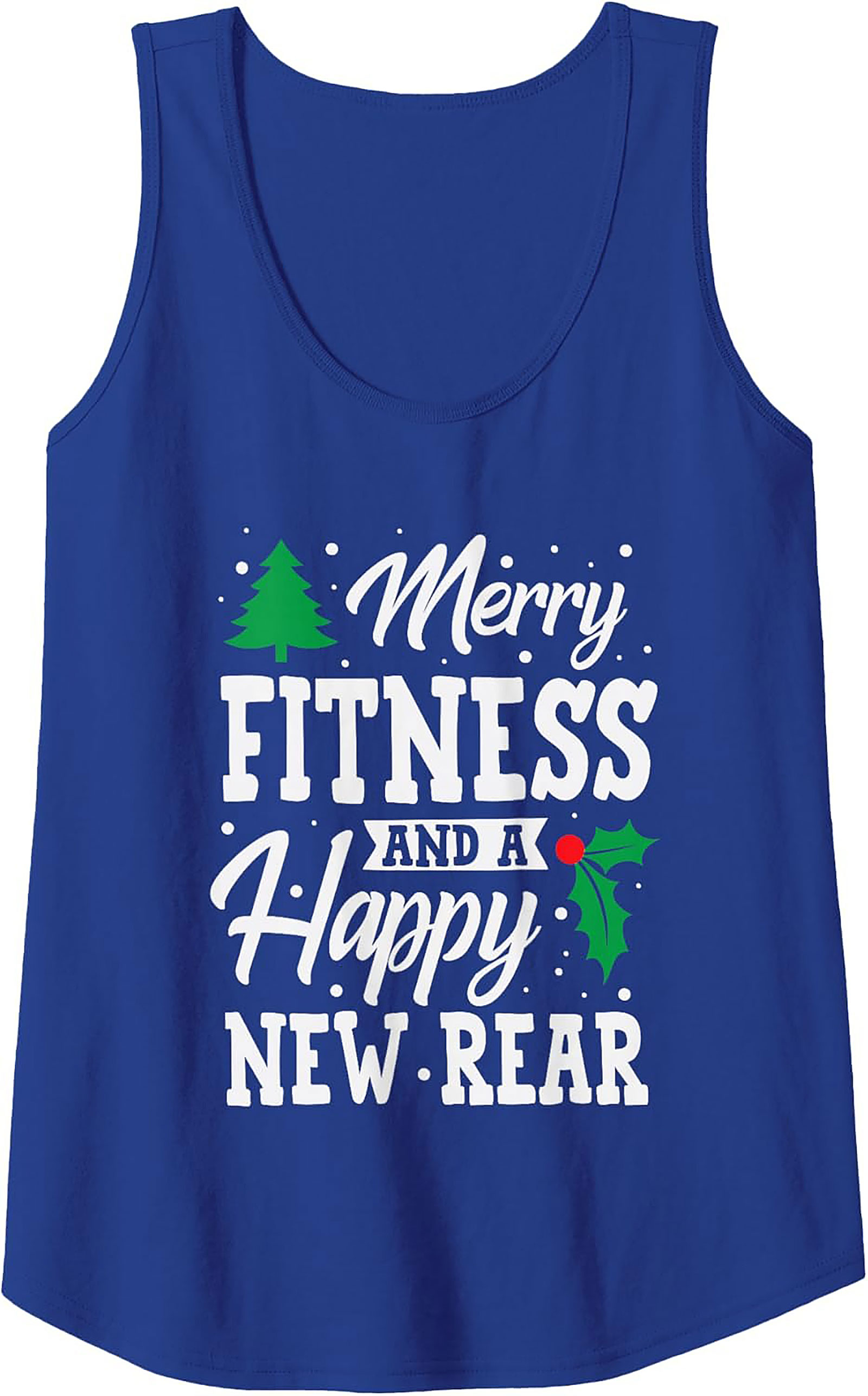 Merry Fitness Tank Top Holiday Workout Sleeveless Shirt